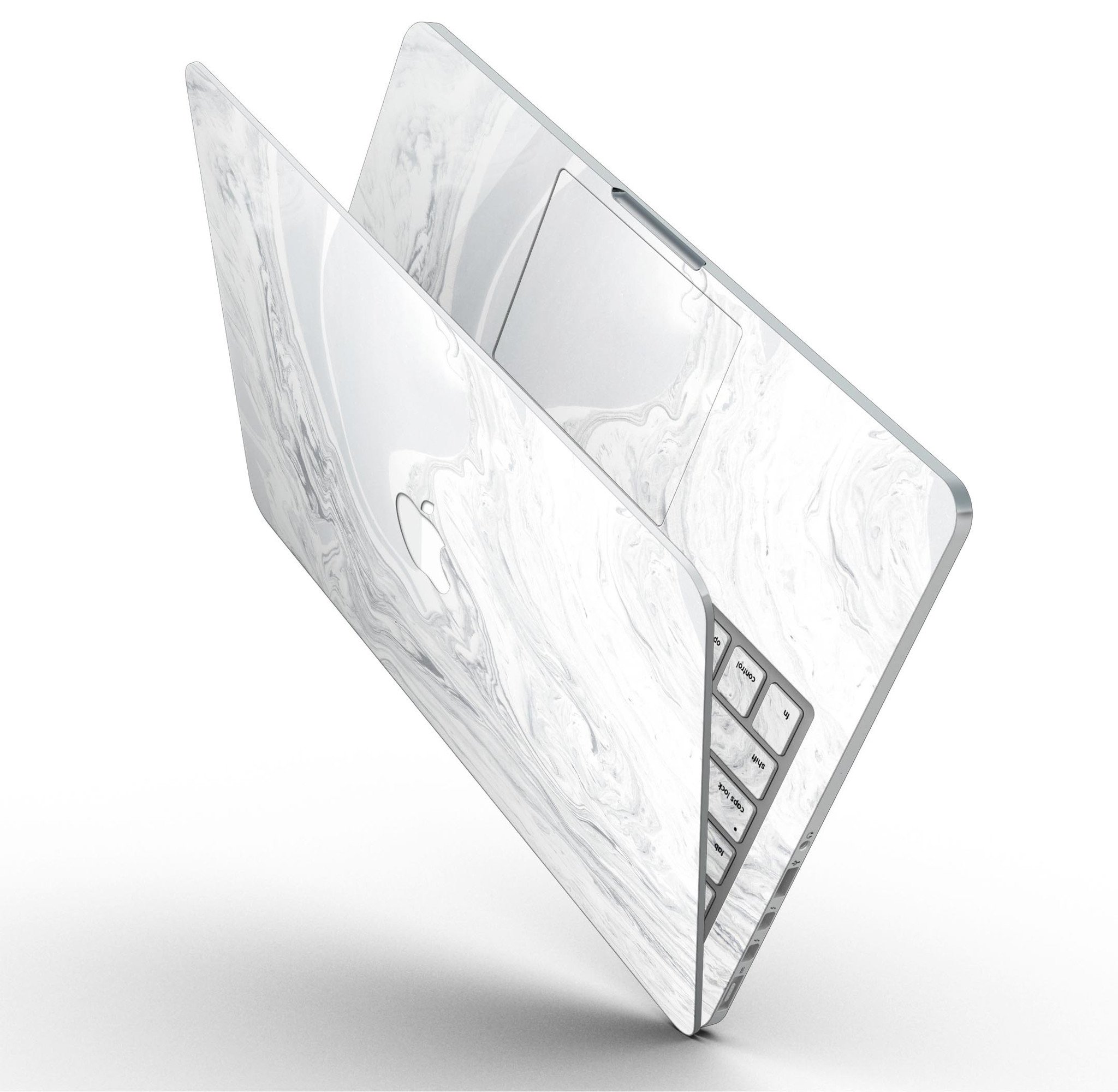 Gray 11 Textured Marble skin for MacBook Pro with Retina Display, showcasing a stylish and protective design.