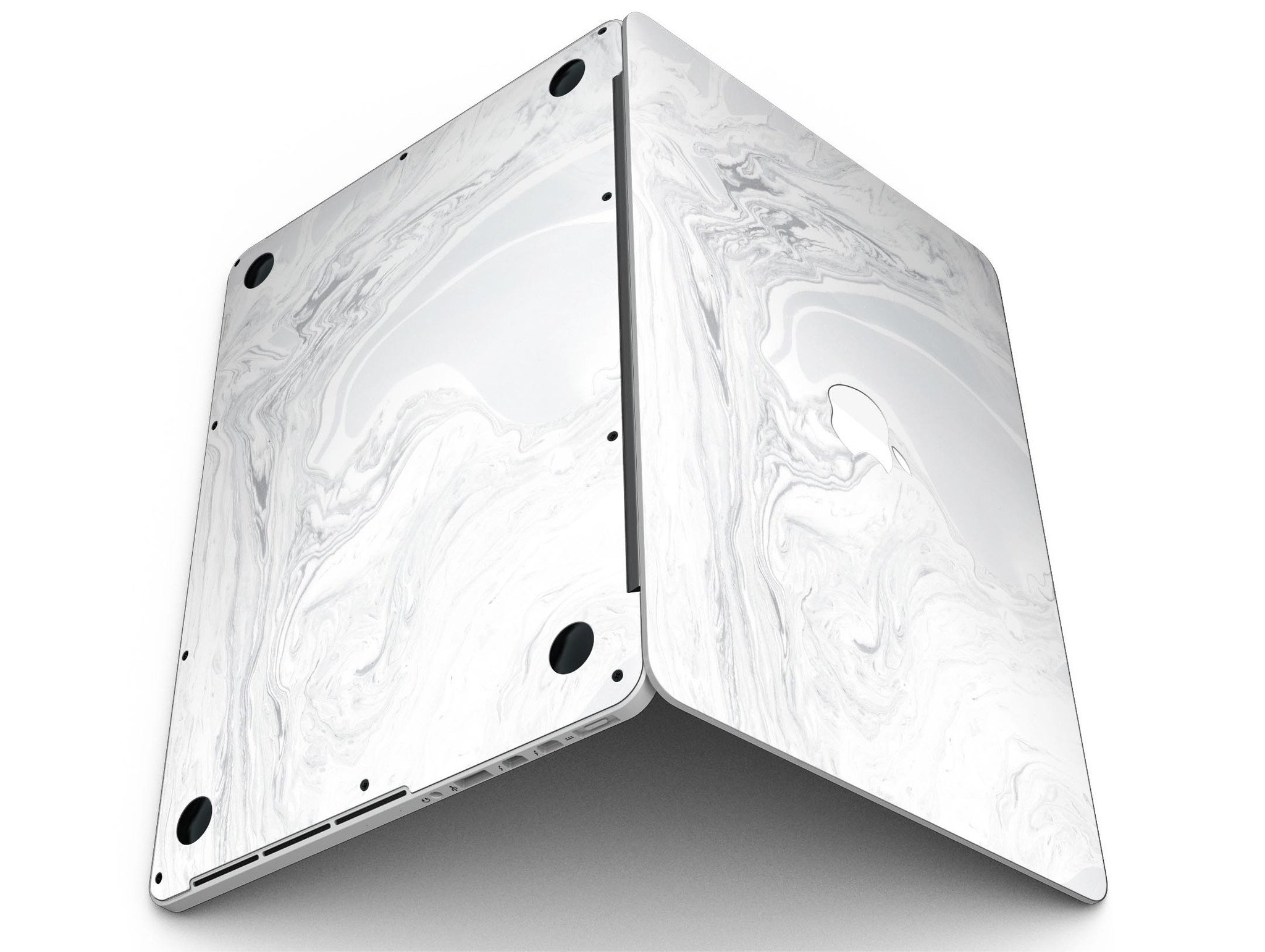 Gray 11 Textured Marble skin for MacBook Pro with Retina Display, showcasing a stylish and protective design.