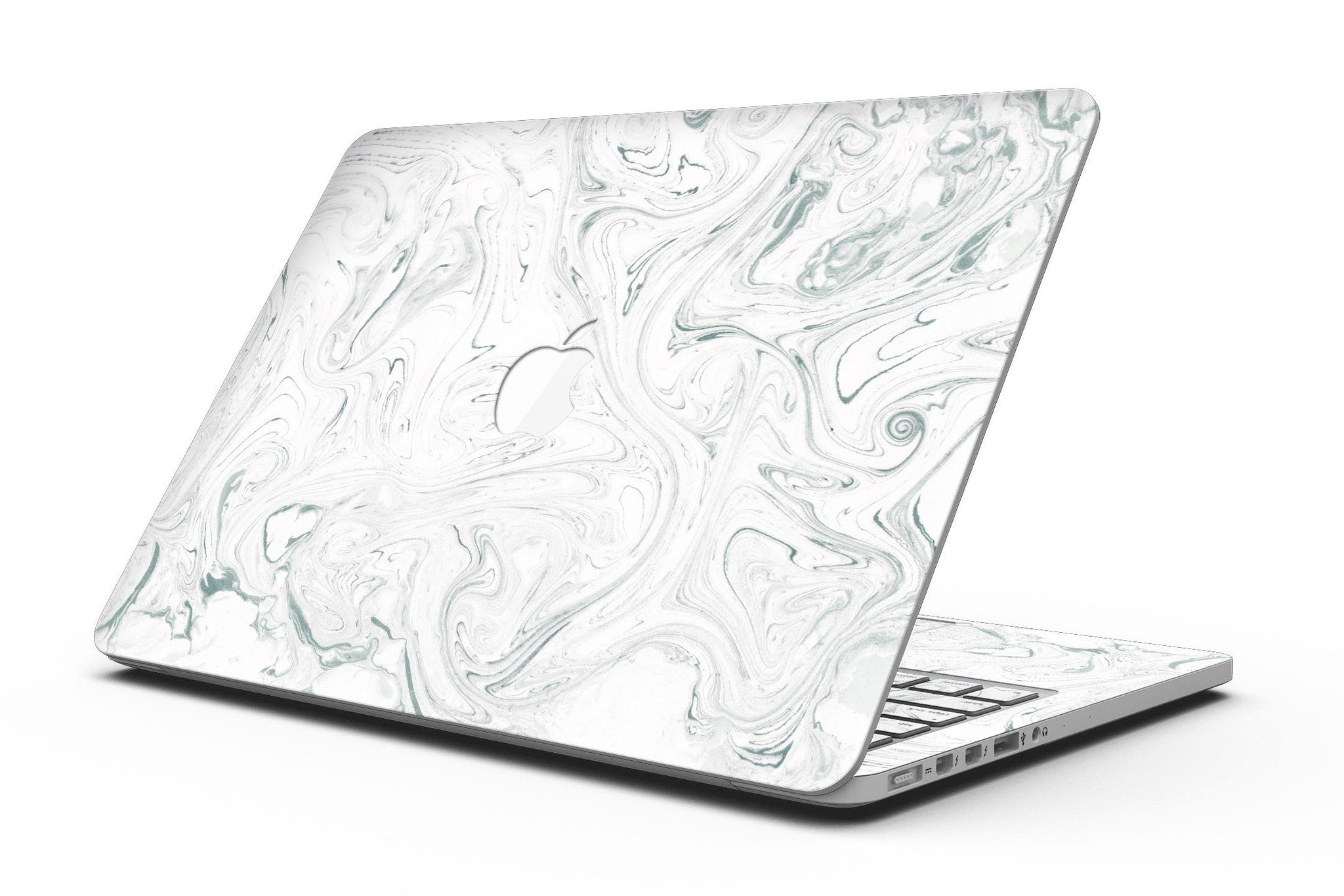 Gray 30 Textured Marble skin for MacBook Pro with Retina Display, showcasing a stylish and protective design.