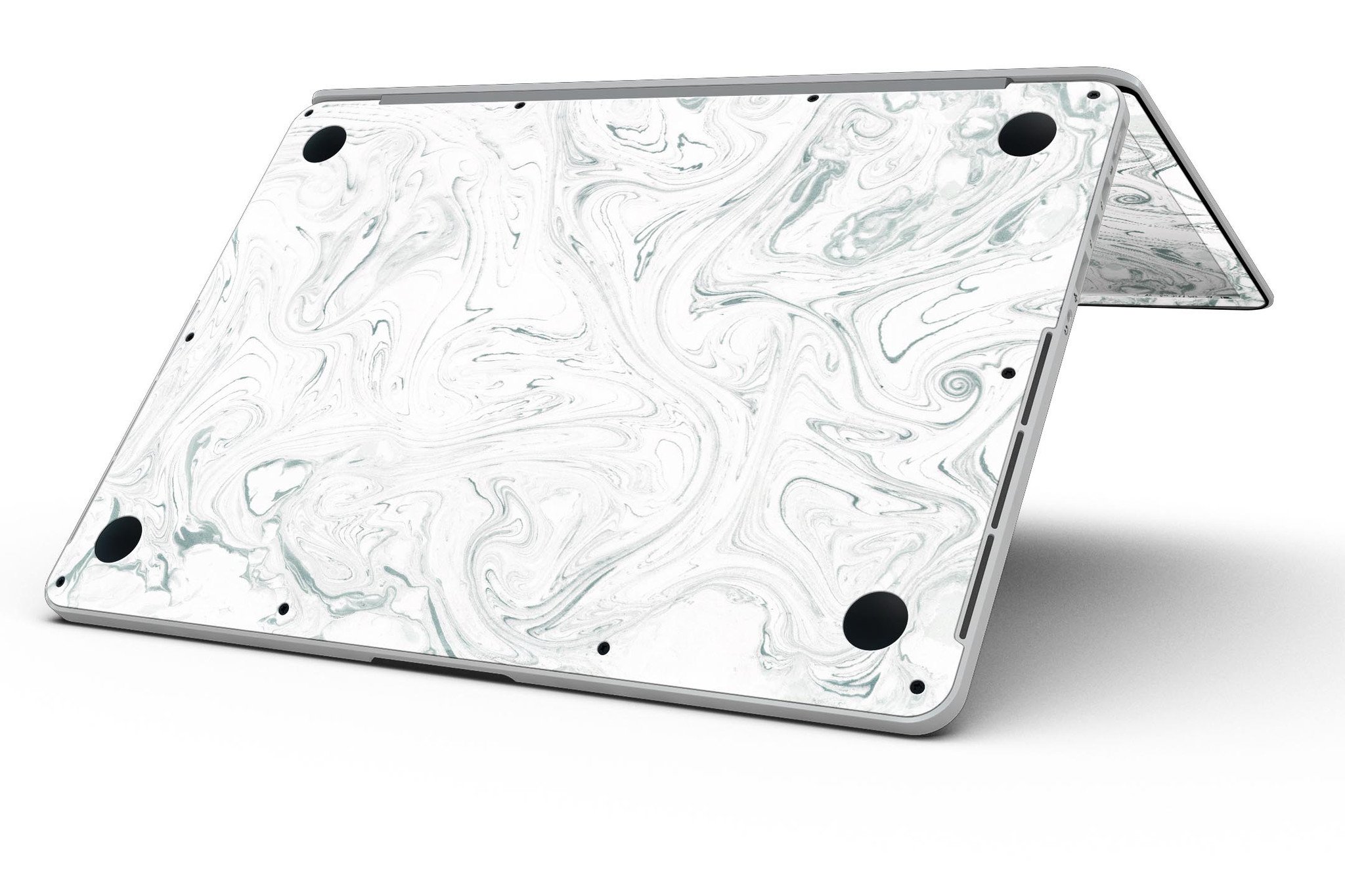 Gray 30 Textured Marble skin for MacBook Pro with Retina Display, showcasing a stylish and protective design.