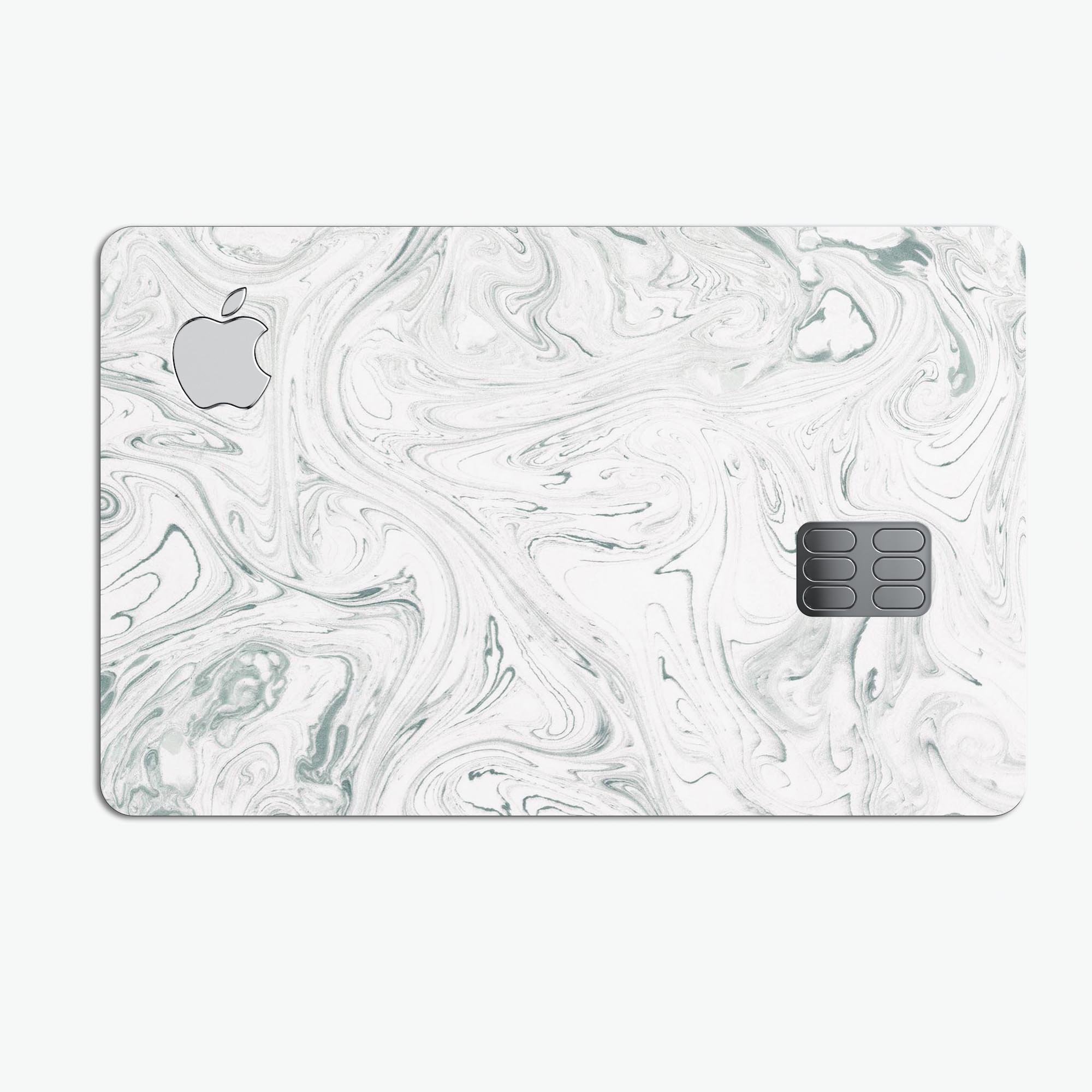 Gray 30 Textured Marble decal skin for Apple Card, showcasing its premium vinyl texture and elegant design.