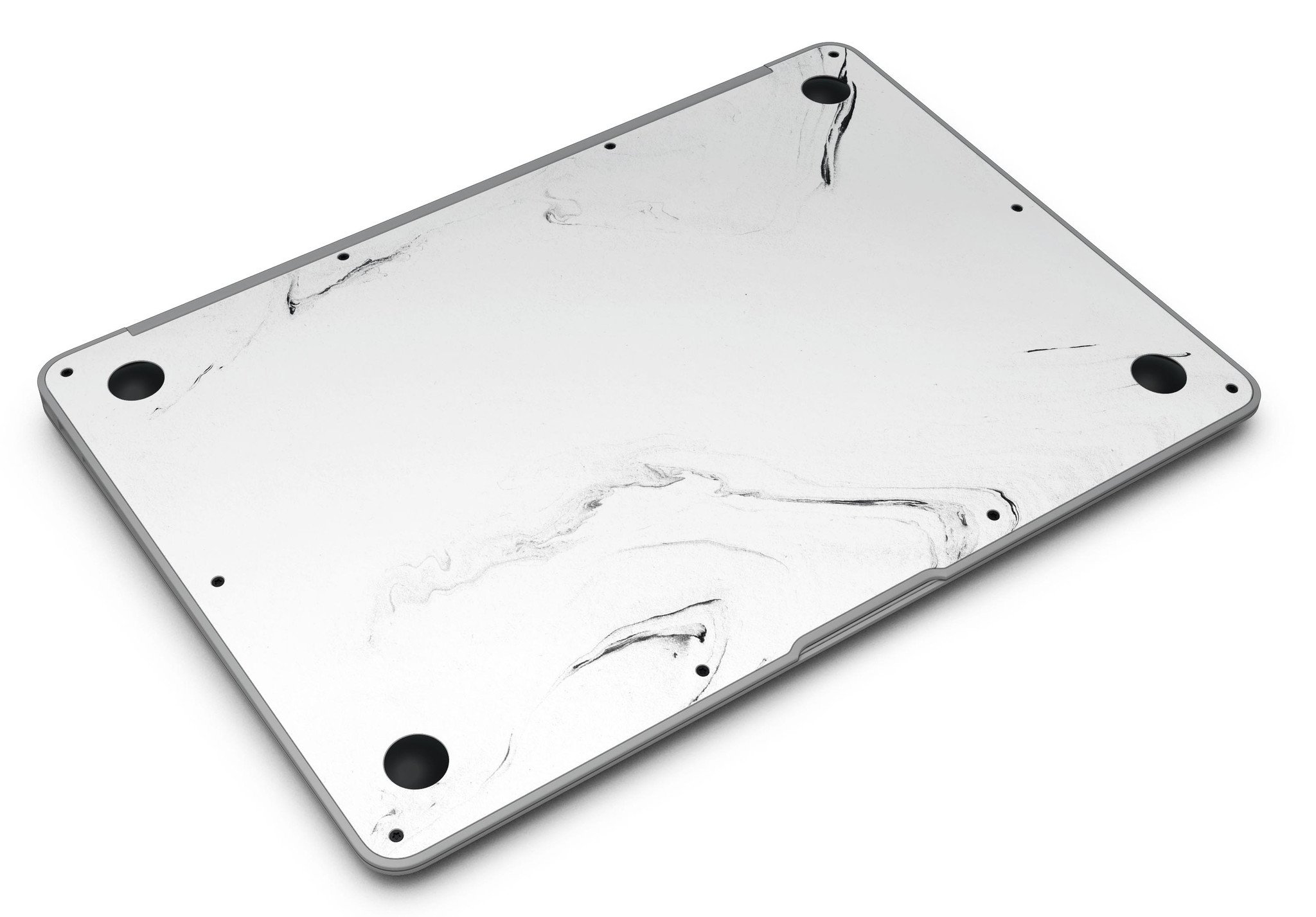 Gray 319 Textured Marble Skin Kit for MacBook Air, showcasing a stylish marble design that enhances device aesthetics.