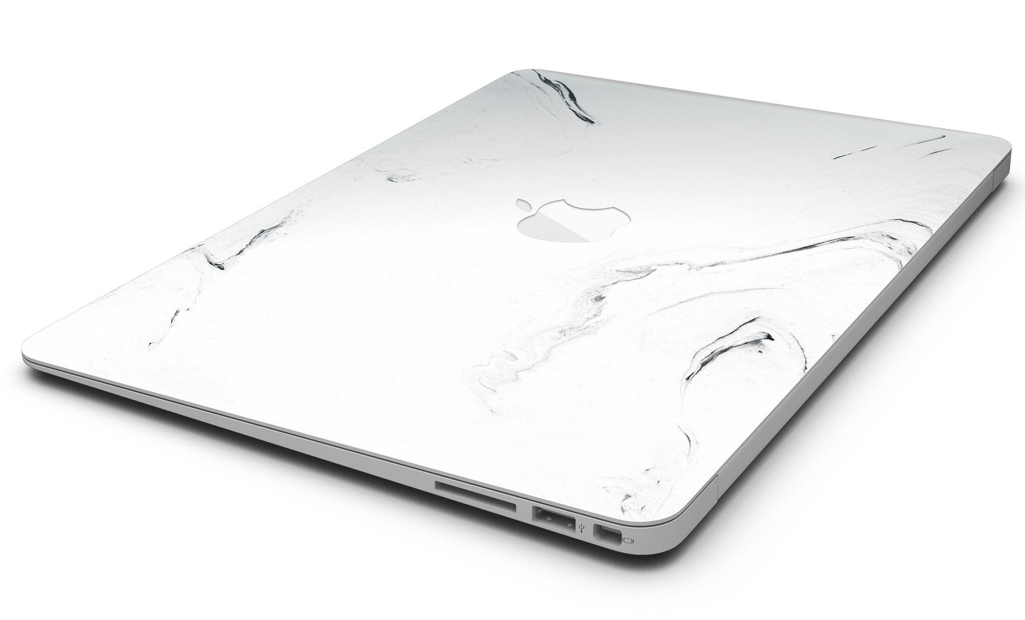 Gray 319 Textured Marble Skin Kit for MacBook Air, showcasing a stylish marble design that enhances device aesthetics.