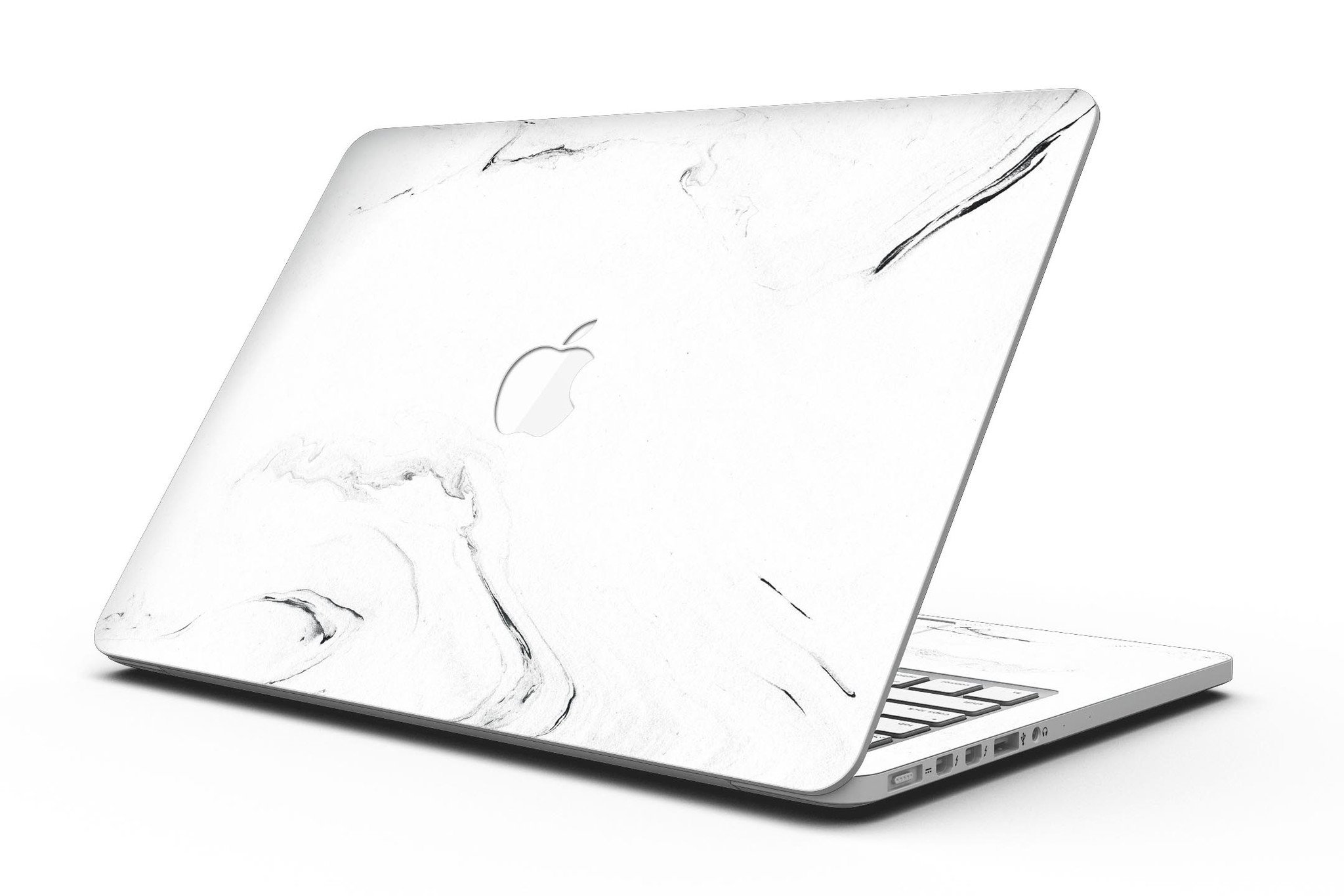 Gray 319 Textured Marble skin for MacBook Pro with Retina Display, showcasing a stylish and protective design.