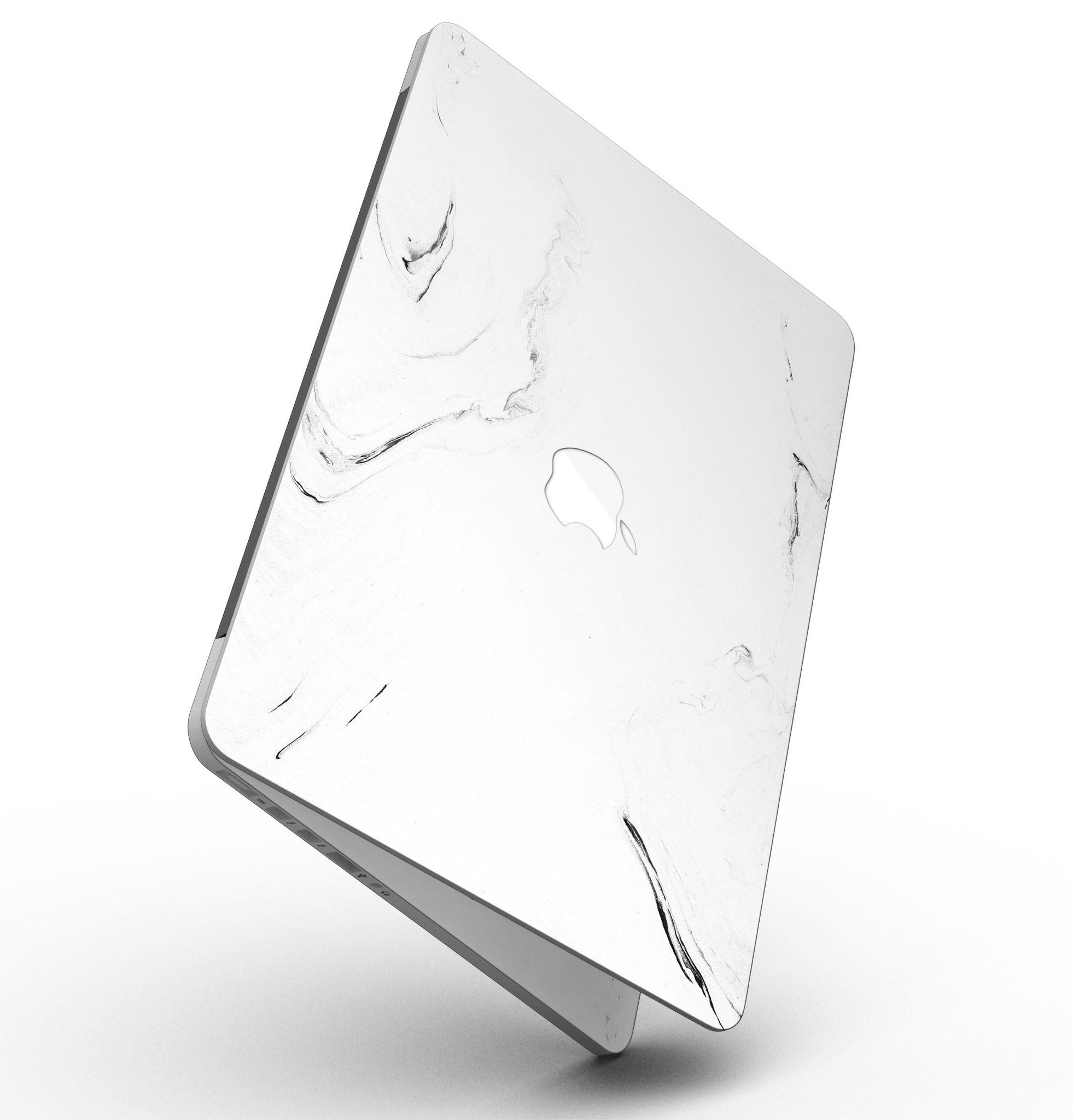 Gray 319 Textured Marble skin for MacBook Pro with Retina Display, showcasing a stylish and protective design.