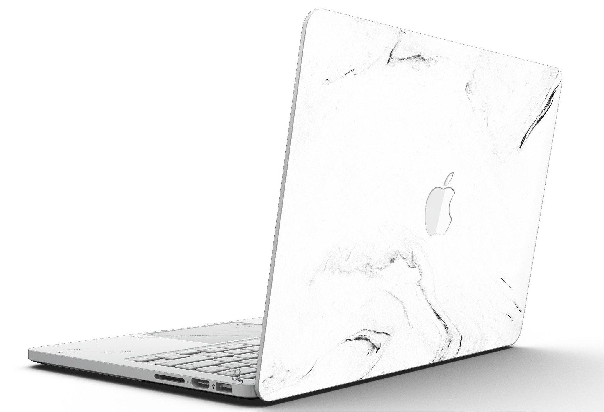 Gray 319 Textured Marble skin for MacBook Pro with Retina Display, showcasing a stylish and protective design.