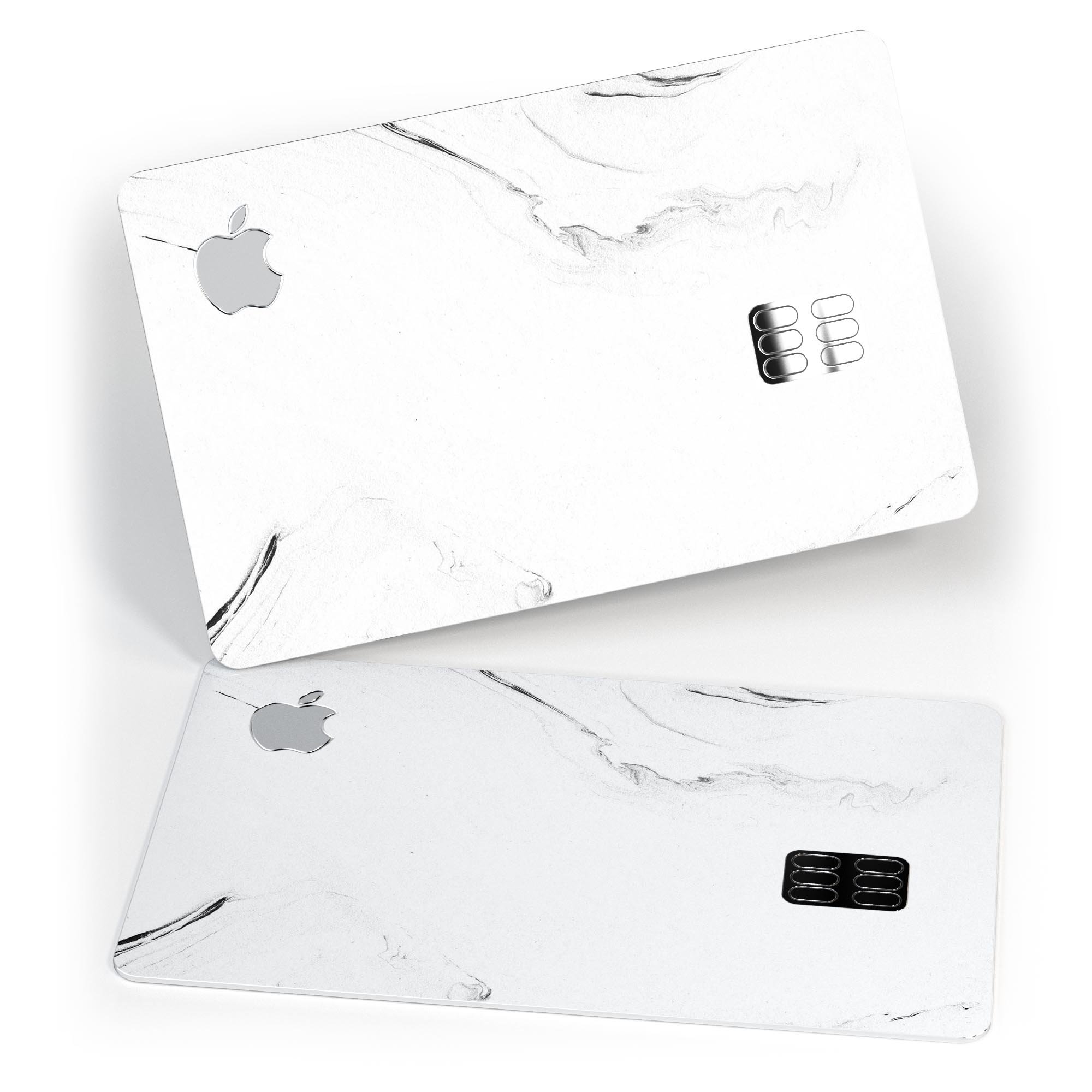 Gray 319 Textured Marble decal skin for Apple Card, showcasing its premium design and protective features.