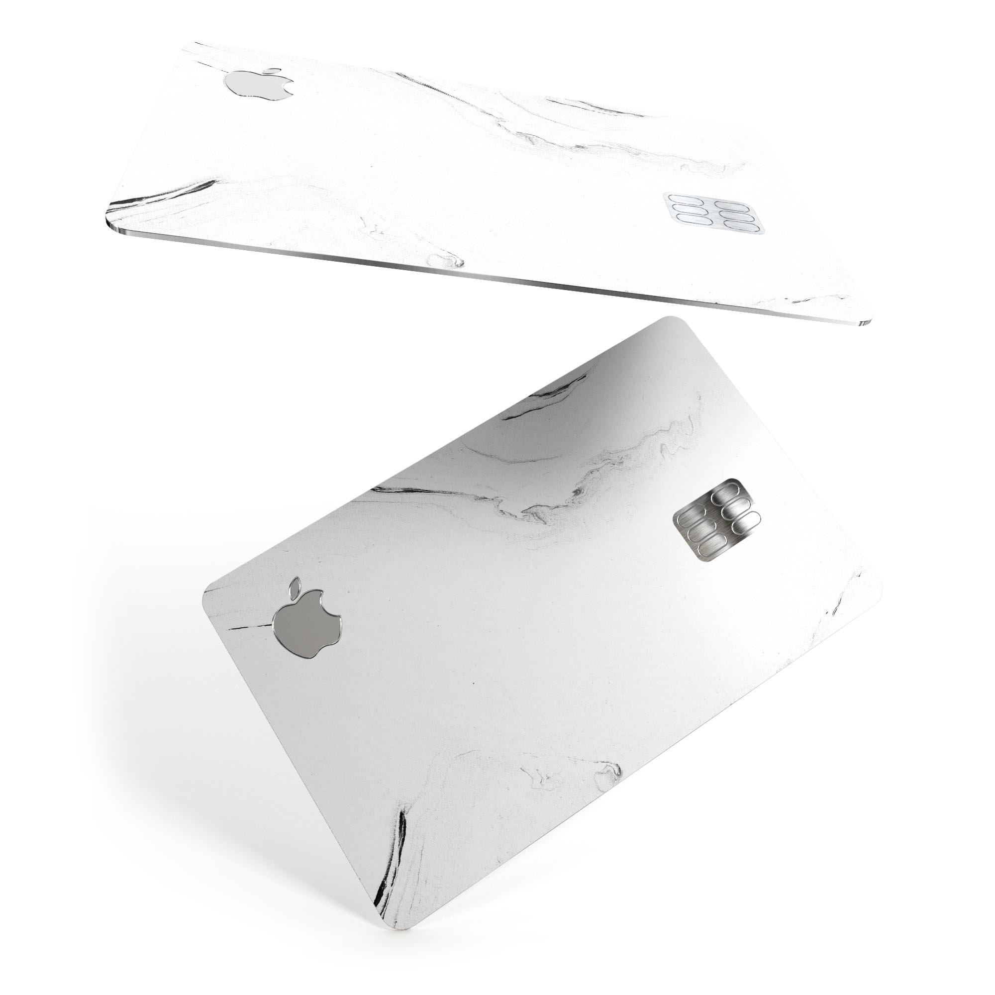 Gray 319 Textured Marble decal skin for Apple Card, showcasing its premium design and protective features.