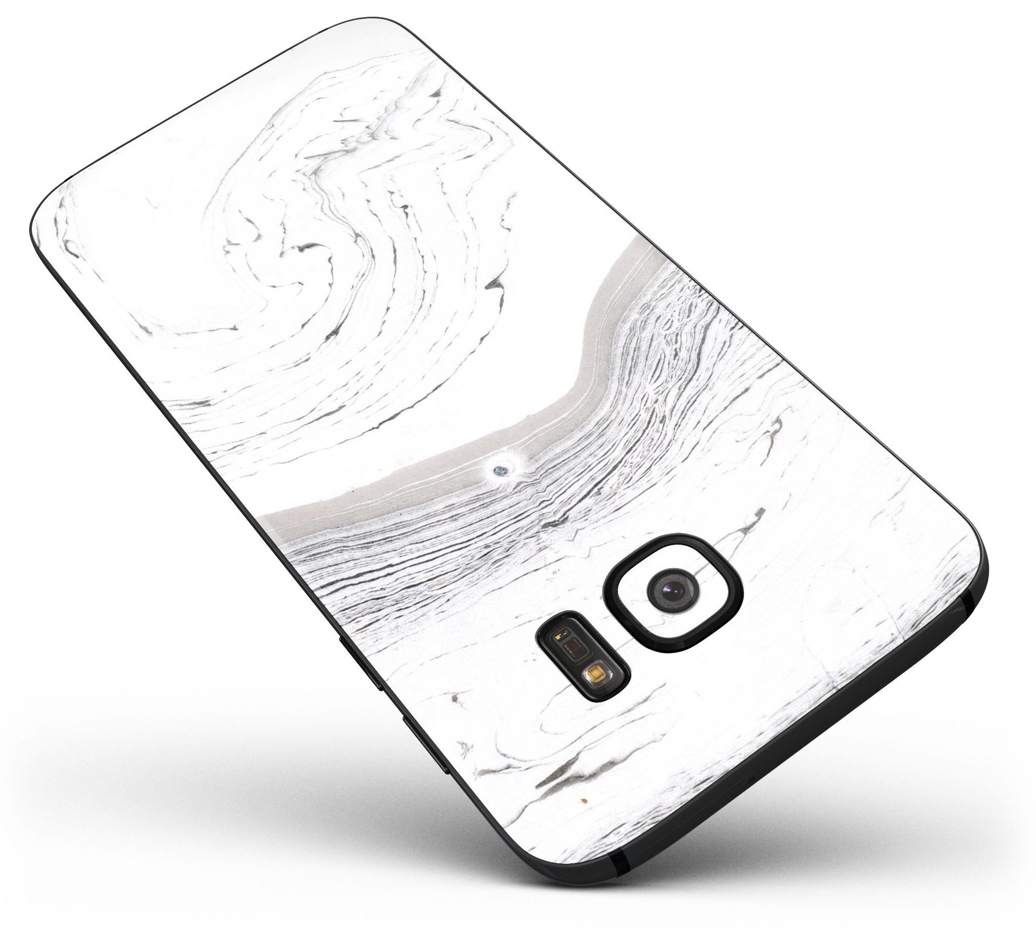 Gray 47 Textured Marble Skin-Kit for Samsung Galaxy S7, showcasing a stylish marble design with a premium vinyl finish.