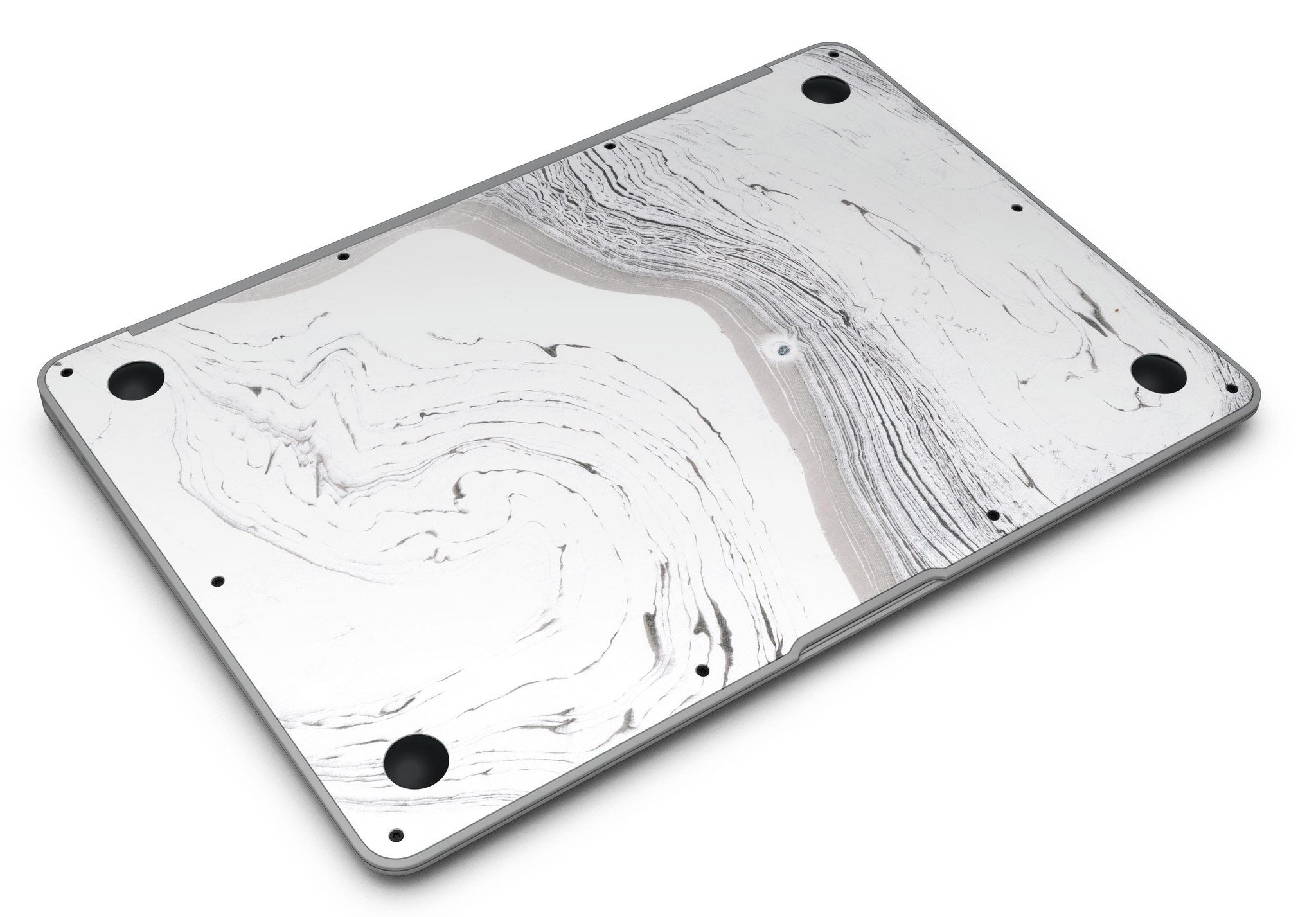 Gray 47 Textured Marble MacBook Air Skin Kit showcasing a stylish design and premium vinyl material.