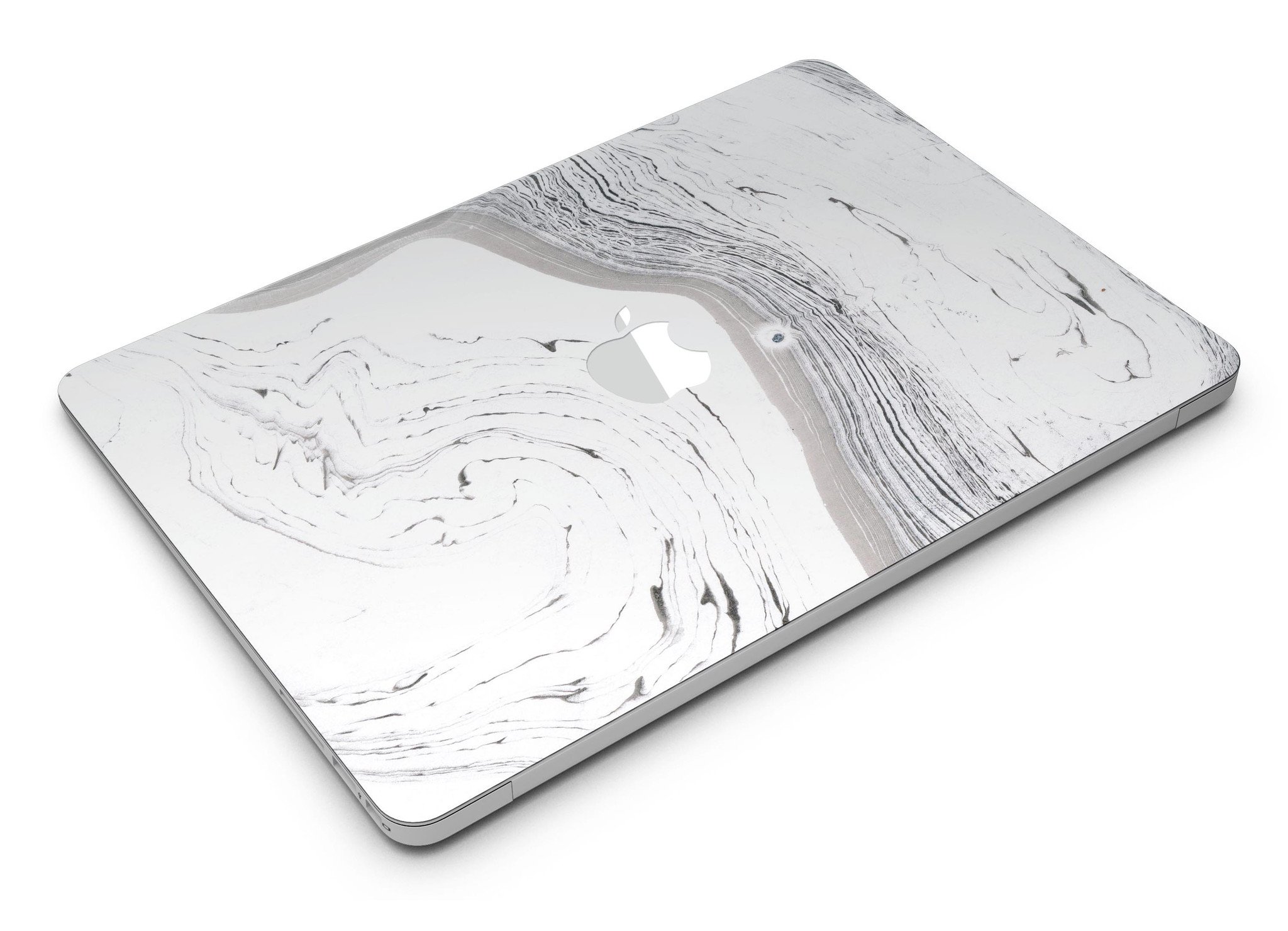 Gray 47 Textured Marble MacBook Air Skin Kit showcasing a stylish design and premium vinyl material.