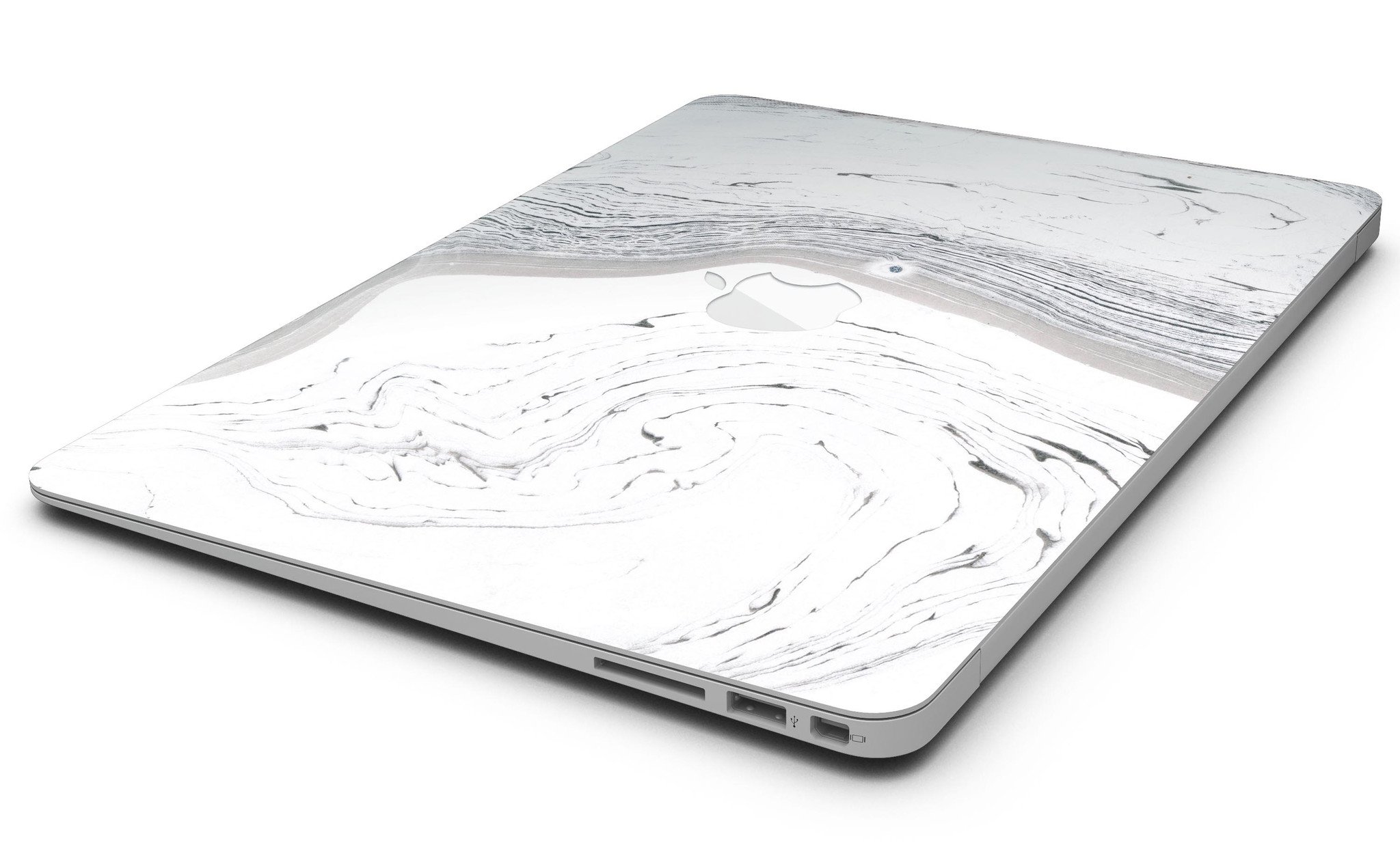 Gray 47 Textured Marble MacBook Air Skin Kit showcasing a stylish design and premium vinyl material.