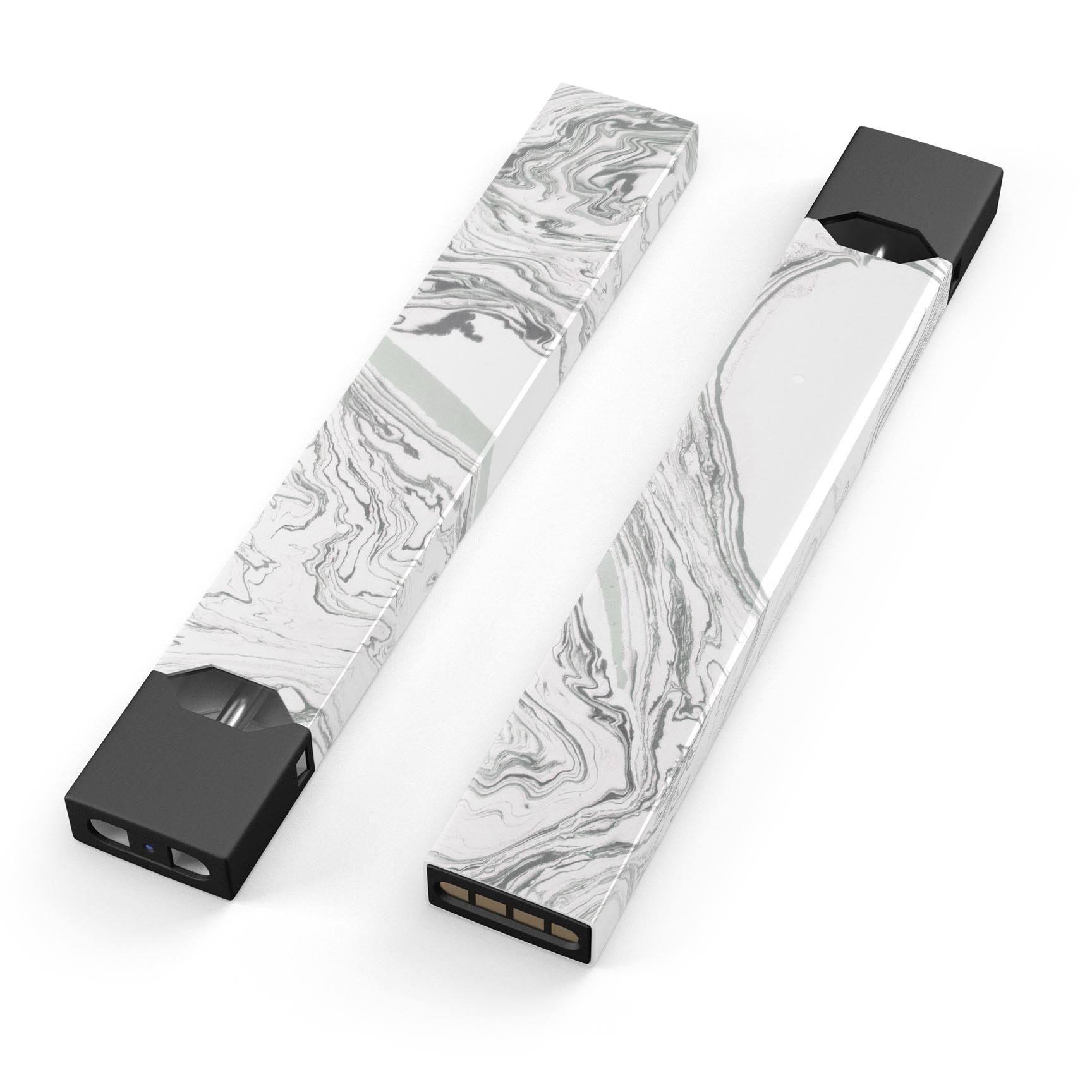 Gray 50 Textured Marble skin-wrap sticker designed for JUUL vaping device, showcasing a stylish marble pattern.