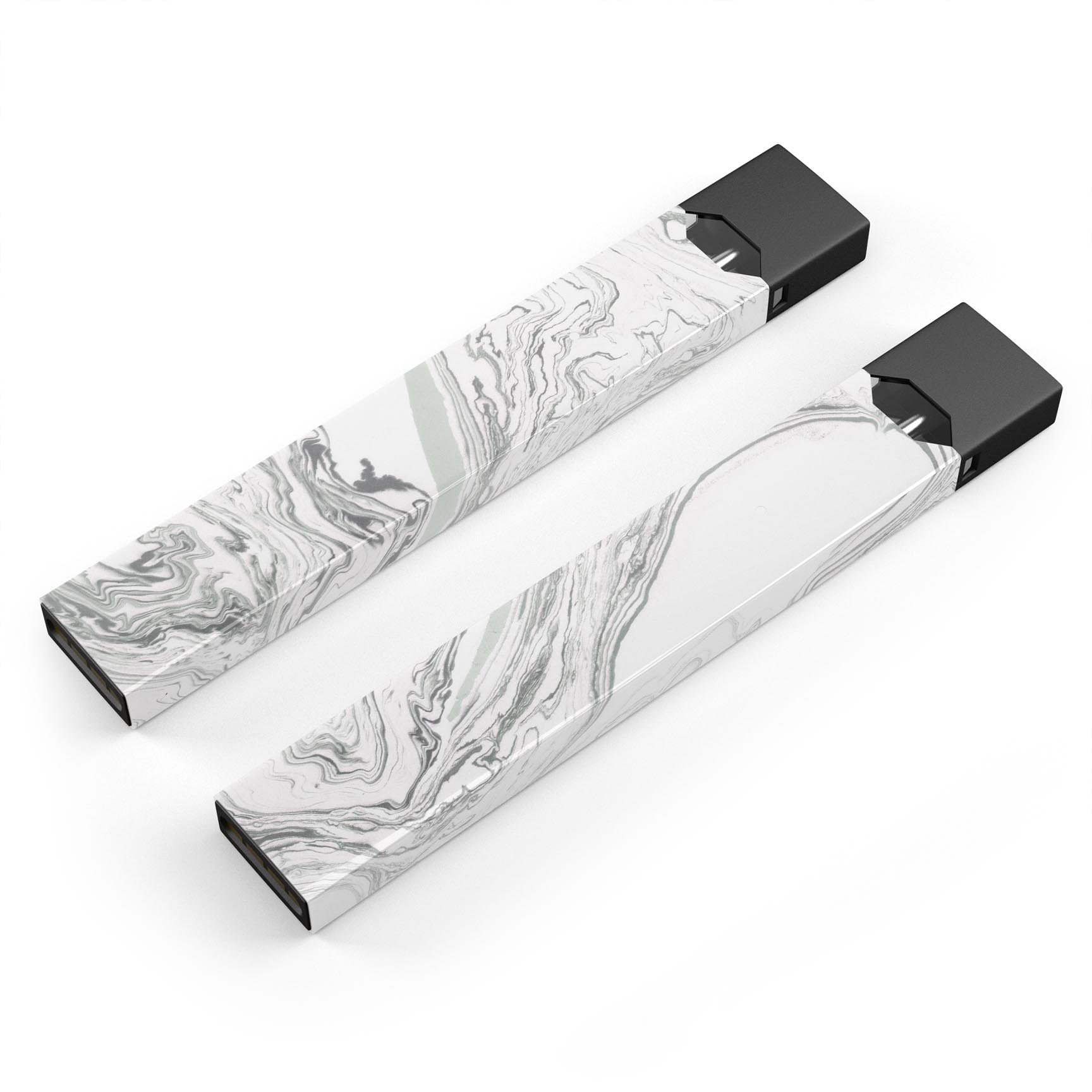 Gray 50 Textured Marble skin-wrap sticker designed for JUUL vaping device, showcasing a stylish marble pattern.