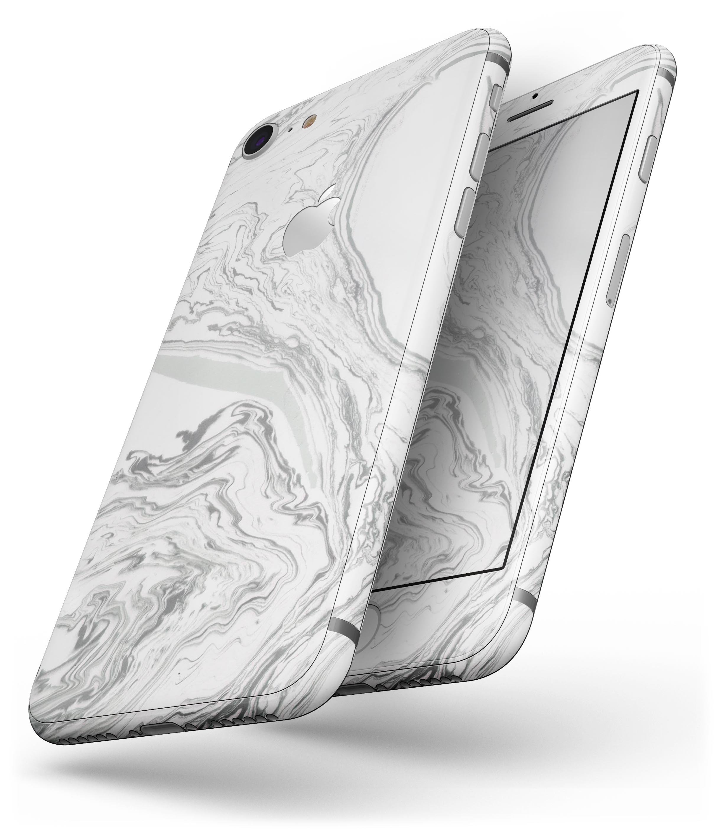 Gray 50 Textured Marble skin for iPhone 8 and 8 Plus, showcasing a stylish marble design.