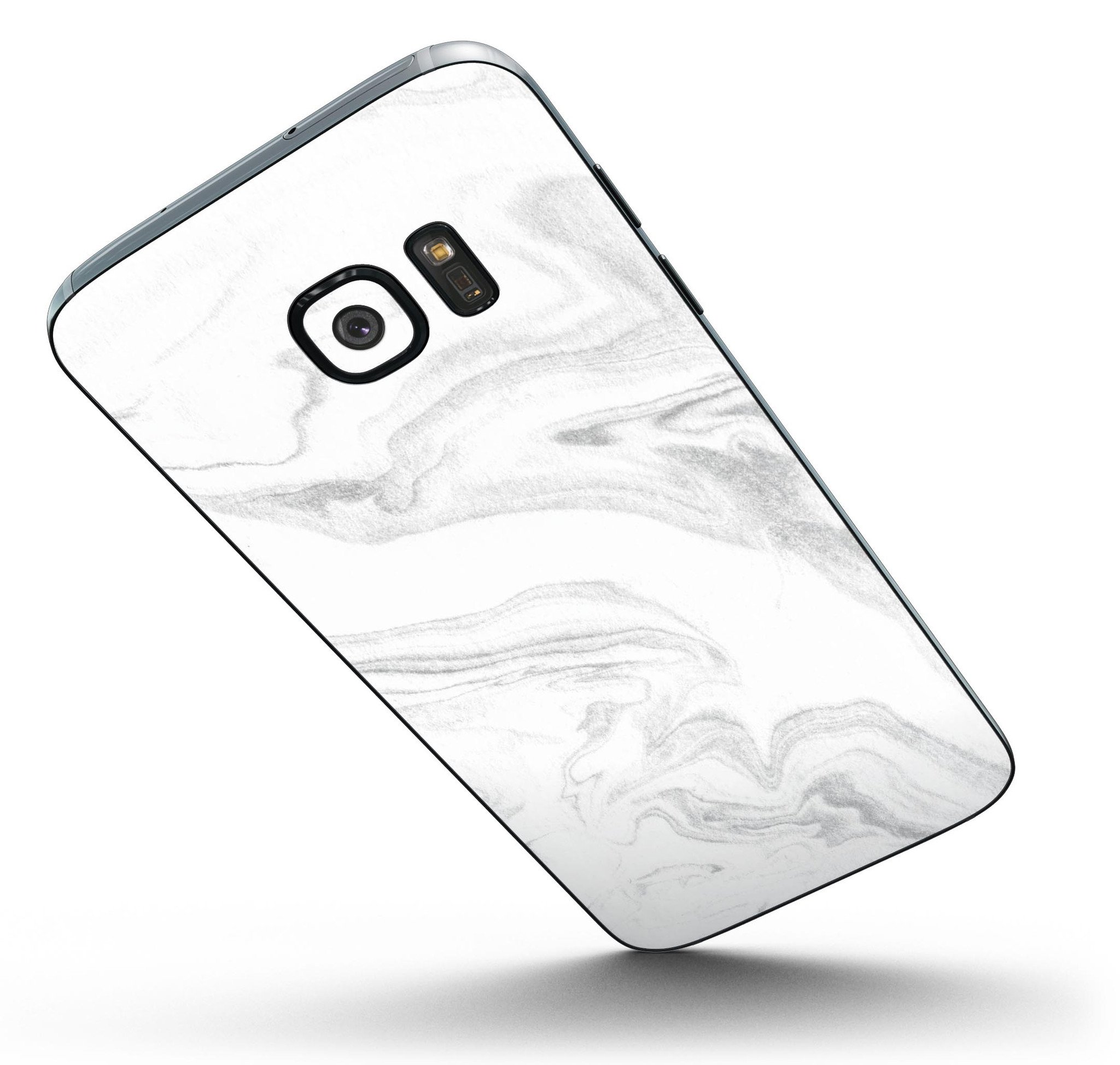 Gray 65 Textured Marble Skin-Kit for Samsung Galaxy S7, showcasing a sleek design and premium vinyl material.