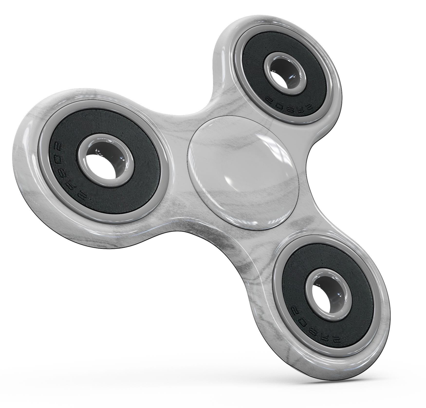 Gray 65 Textured Marble Full-Body Fidget Spinner Skin-Kit showcasing its premium vinyl texture and design.