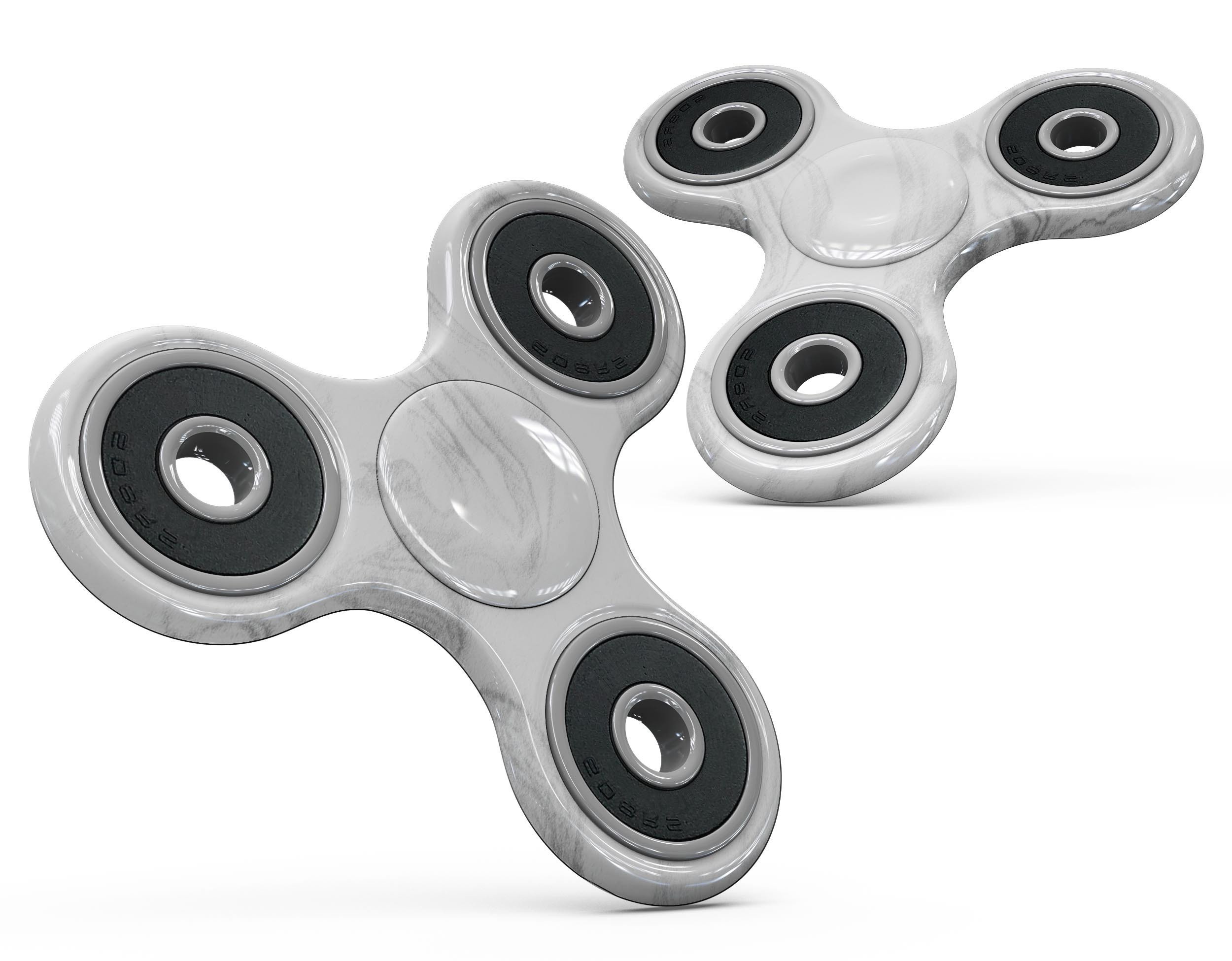 Gray 65 Textured Marble Full-Body Fidget Spinner Skin-Kit showcasing its premium vinyl texture and design.