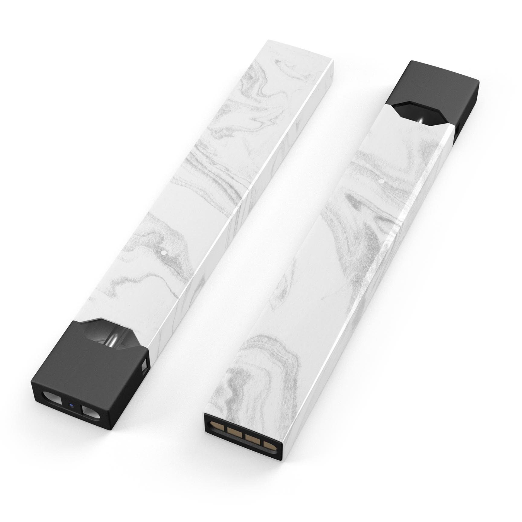 Gray 65 Textured Marble skin-wrap sticker designed for JUUL vaping device, showcasing a stylish marble pattern.