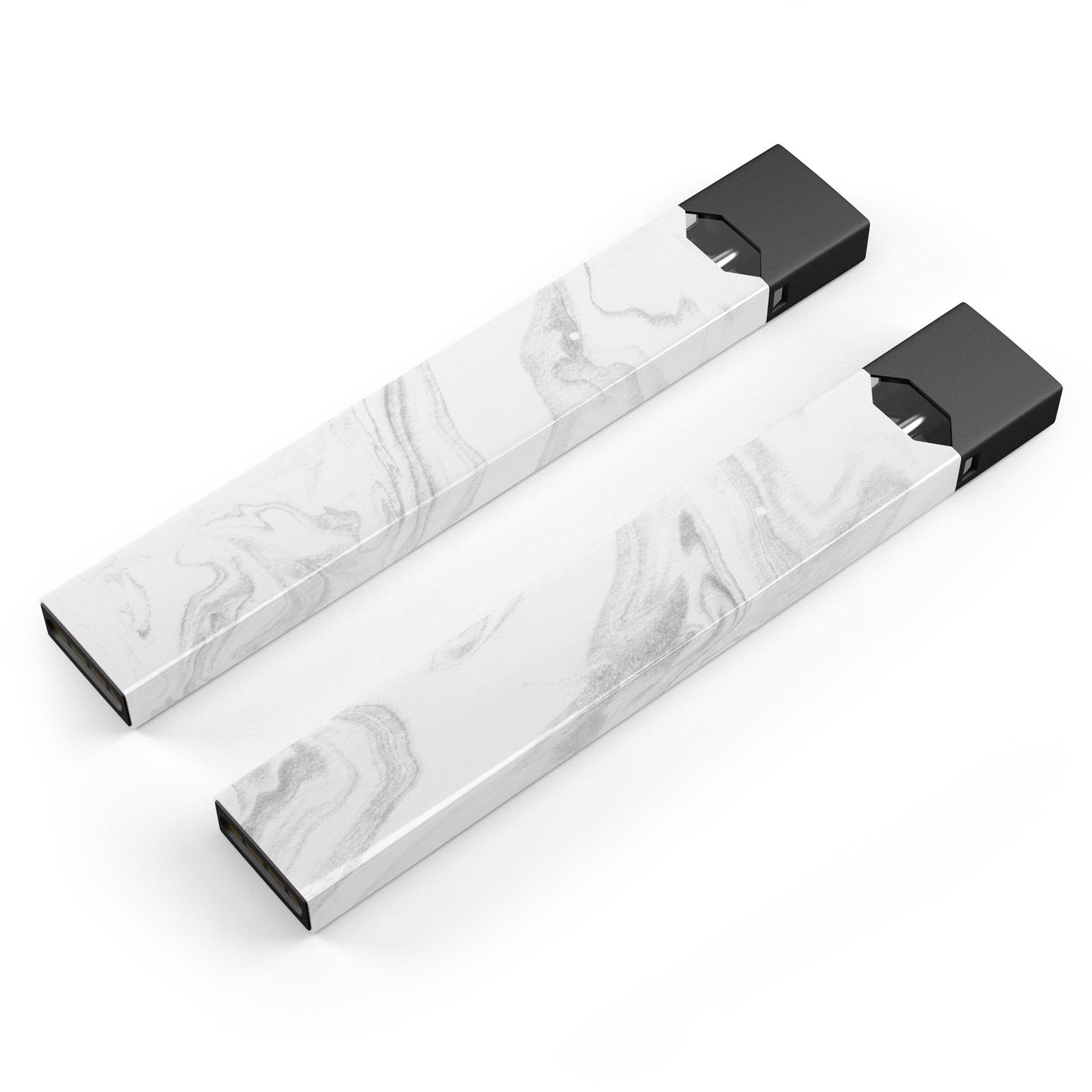 Gray 65 Textured Marble skin-wrap sticker designed for JUUL vaping device, showcasing a stylish marble pattern.