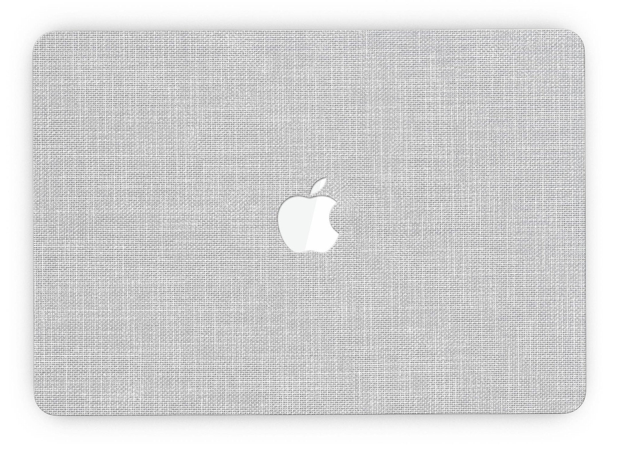 Gray and White Scratched Fabric skin for MacBook Pro with Retina Display, showcasing a stylish design that protects the device.