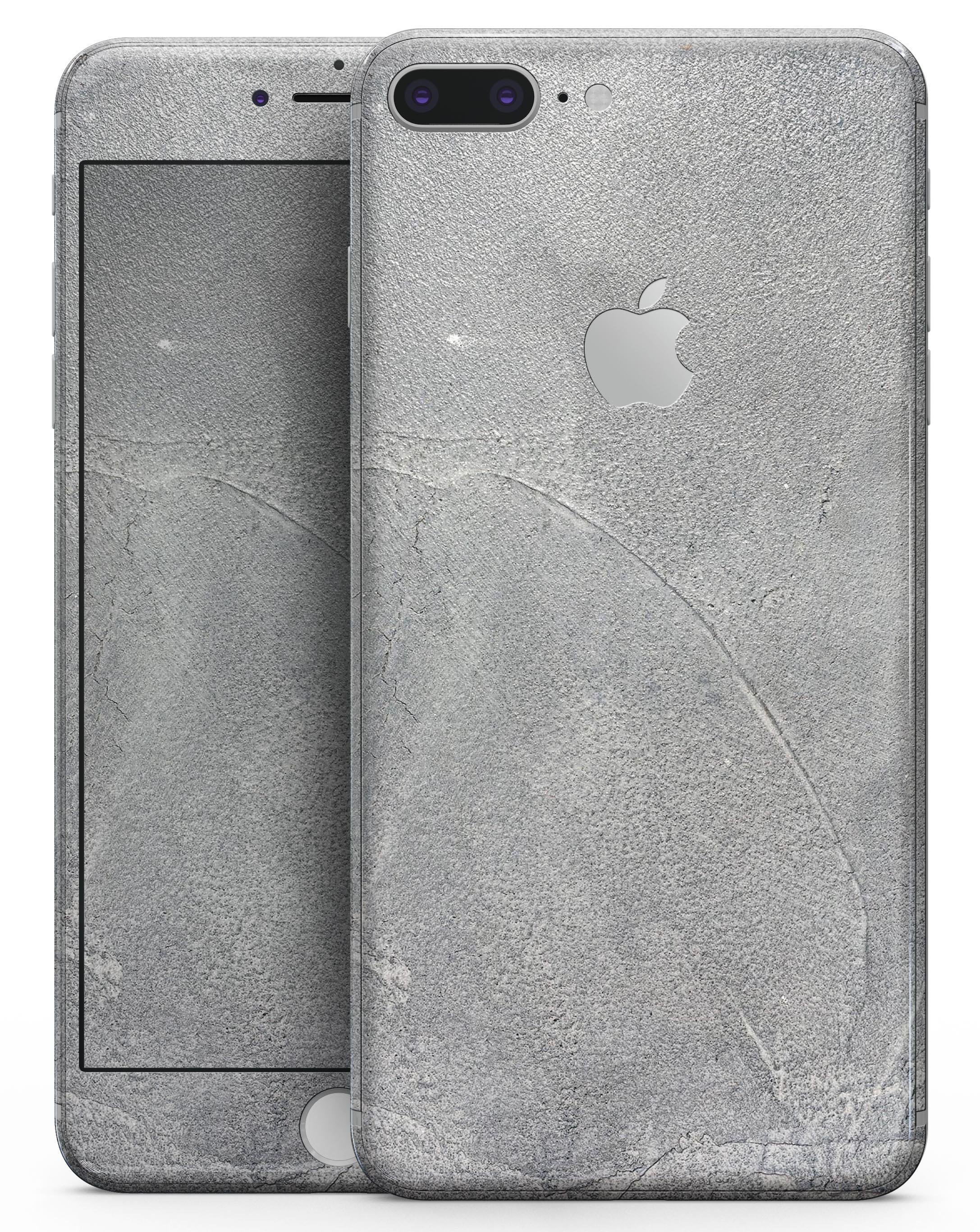 Gray Cracked Concrete skin for iPhone 8 and 8 Plus, showcasing a stylish design that protects the device.