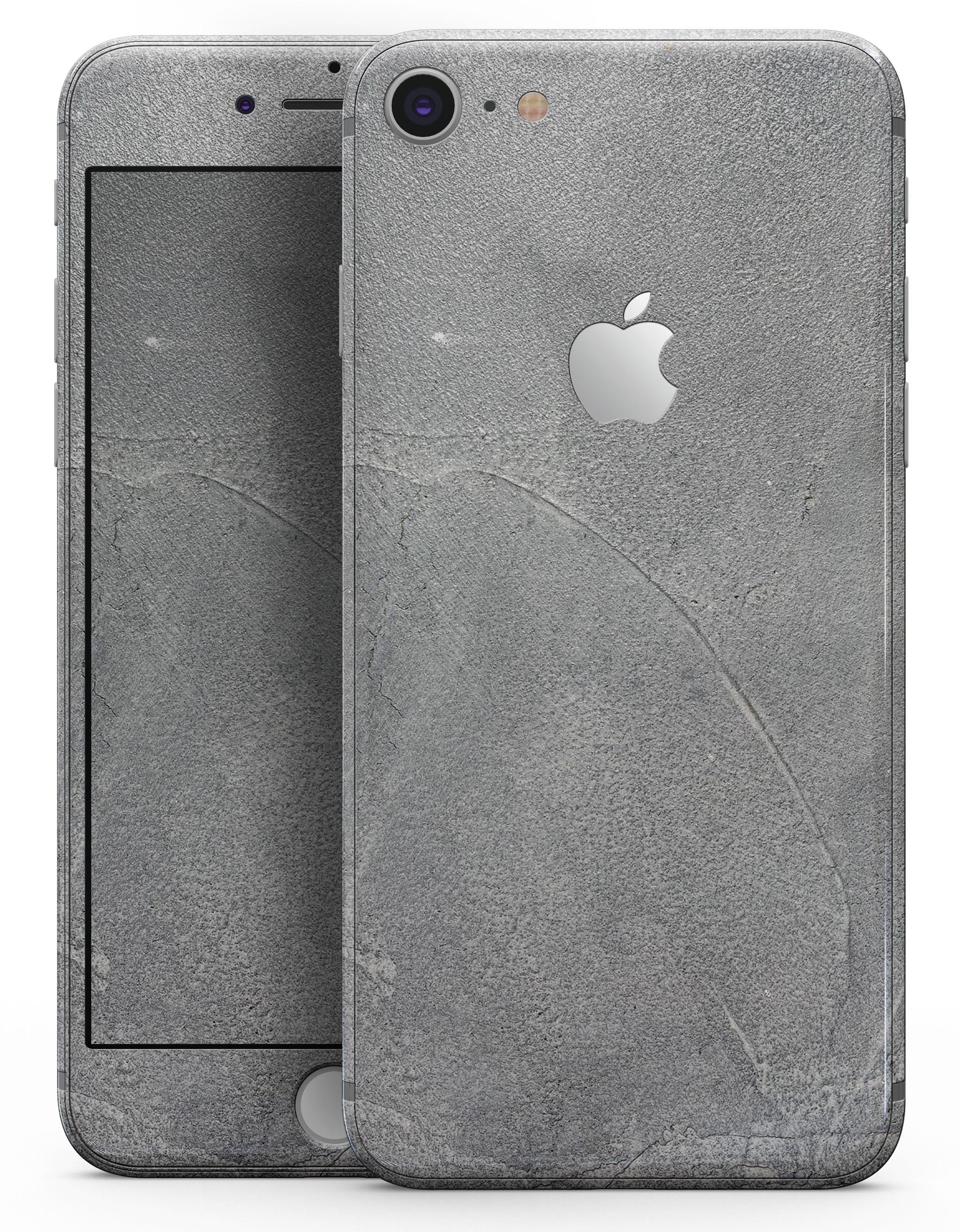 Gray Cracked Concrete skin for iPhone 8 and 8 Plus, showcasing a stylish design that protects the device.