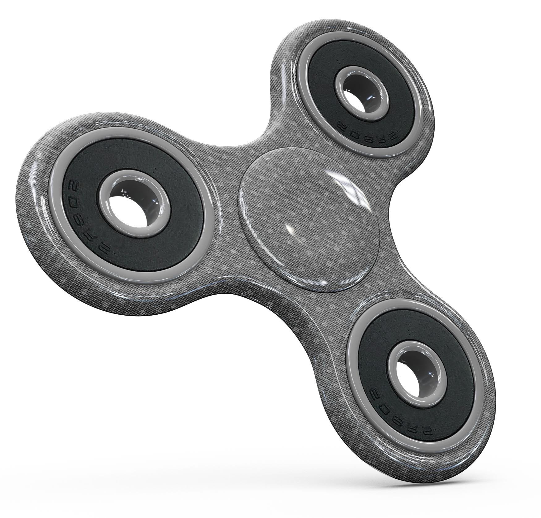 Gray Micro Dot Full-Body Skin-Kit for Fidget Spinner, showcasing a textured design for enhanced grip and protection.