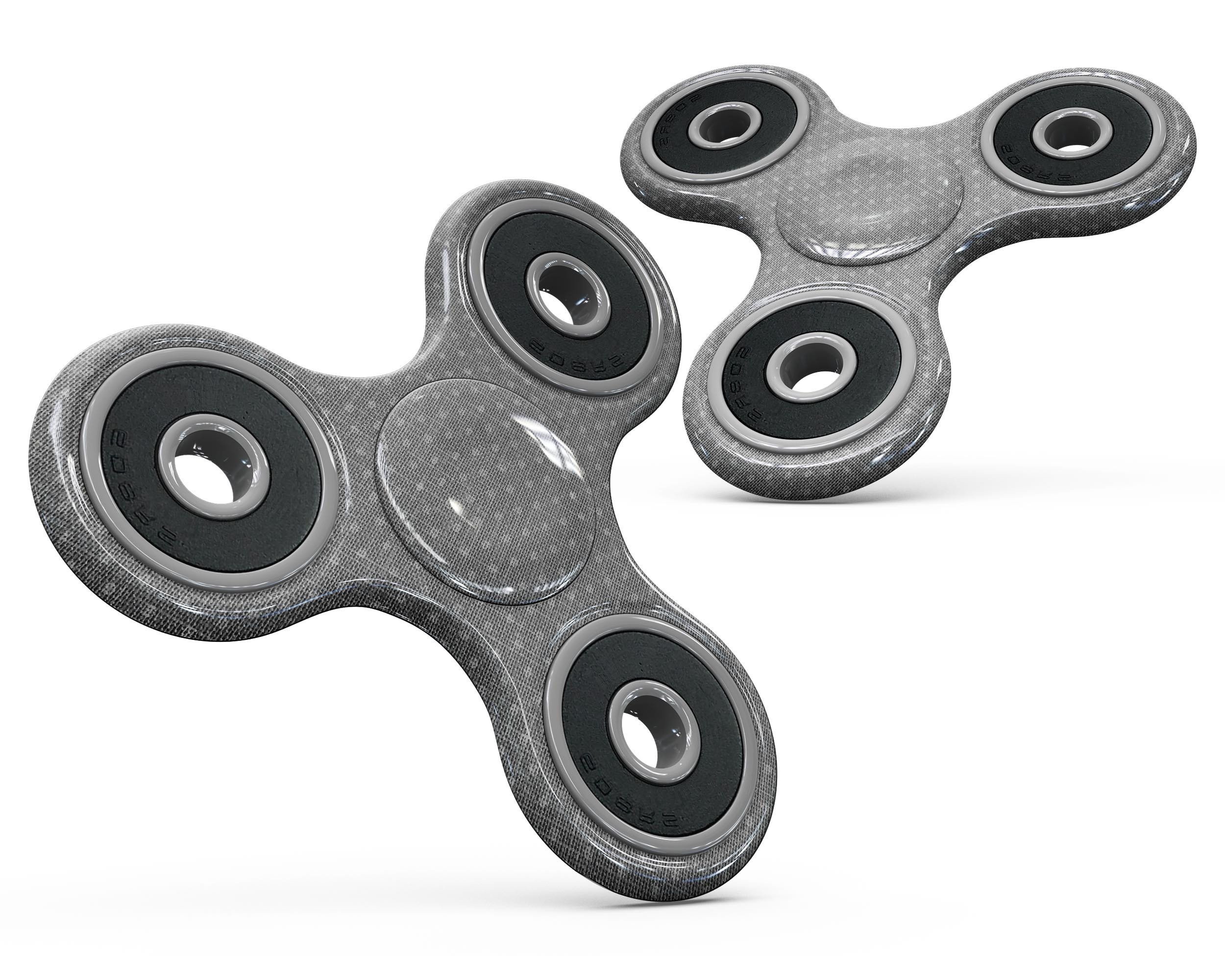 Gray Micro Dot Full-Body Skin-Kit for Fidget Spinner, showcasing a textured design for enhanced grip and protection.