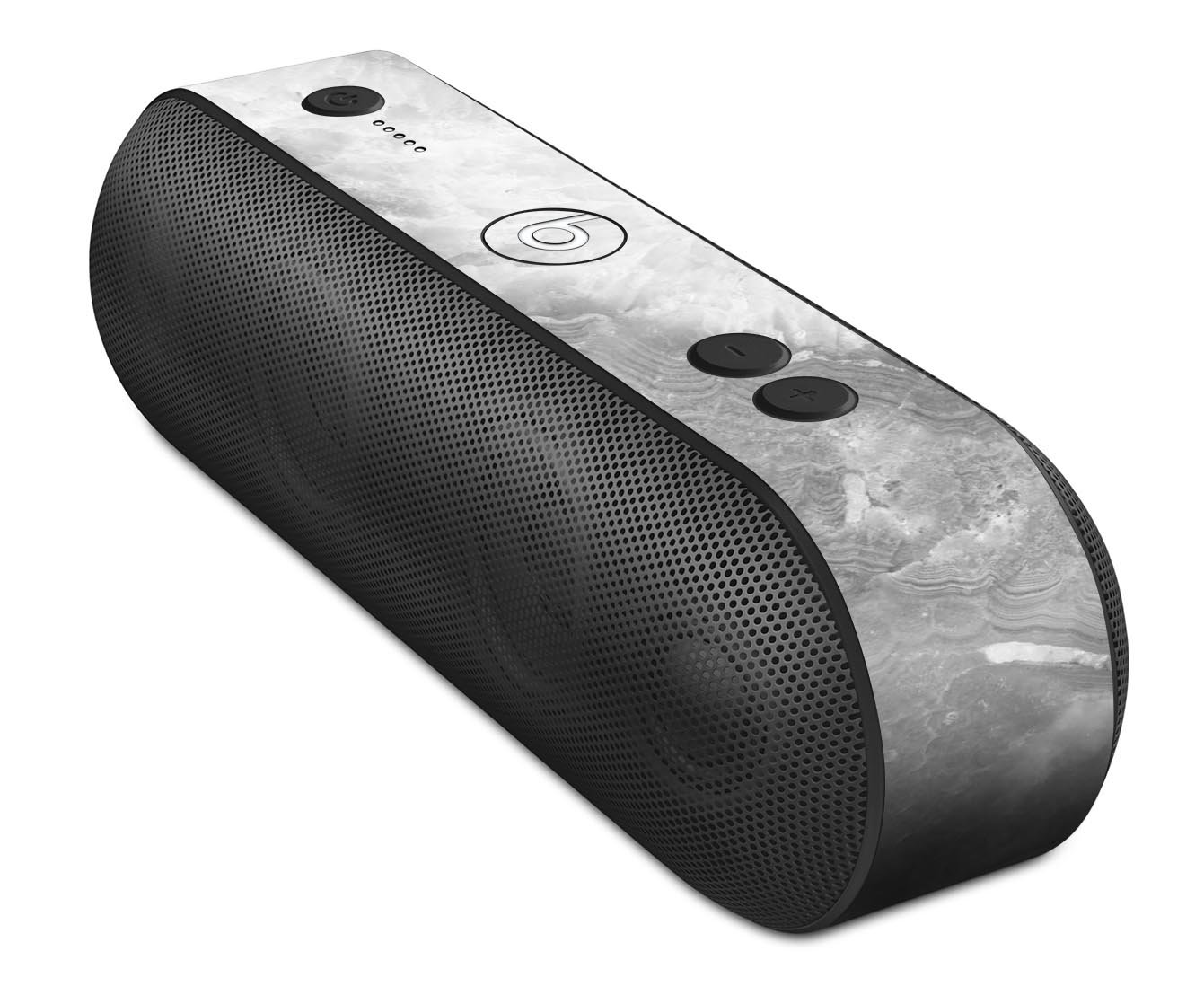 Gray Slate Marble V26 skin decal wrap kit for Beats by Dre, showcasing a stylish marble design that fits snugly on the headphones.