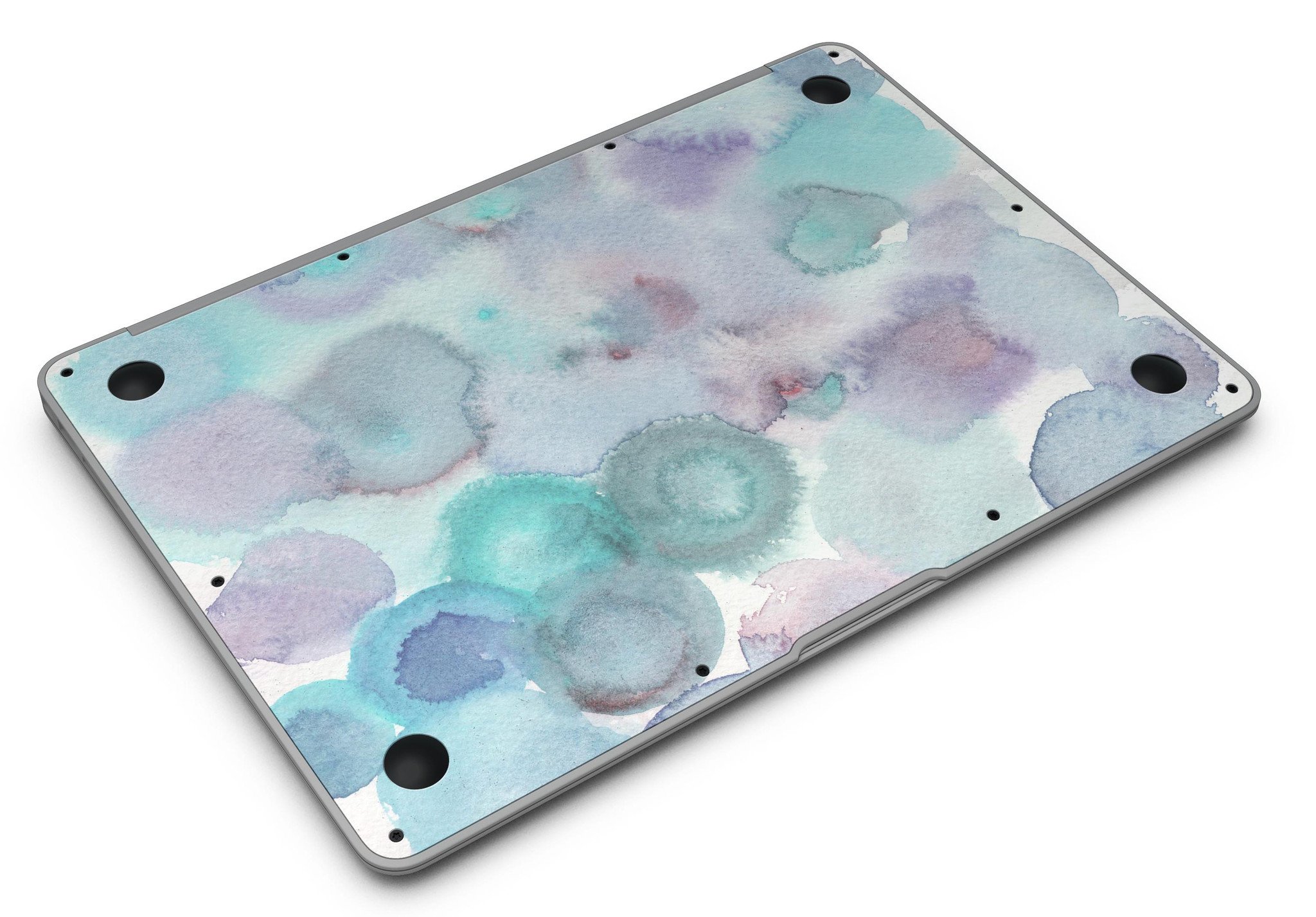 Green Blotted WaterColor Texture skin for MacBook Air, showcasing vibrant colors and a stylish design.