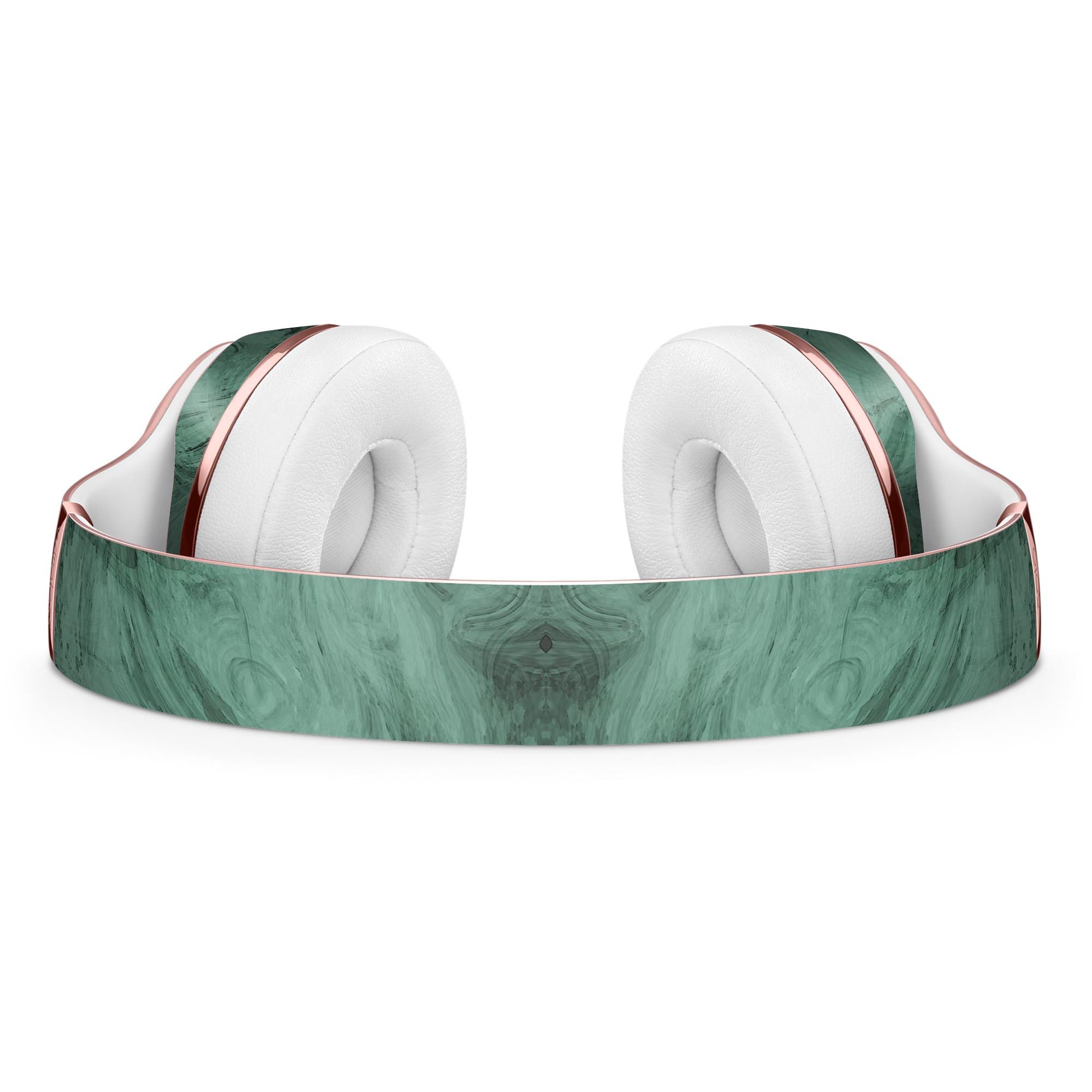 Green Slate Marble Skin Kit for Beats by Dre Solo 3 Wireless Headphones, showcasing a stylish marble design.