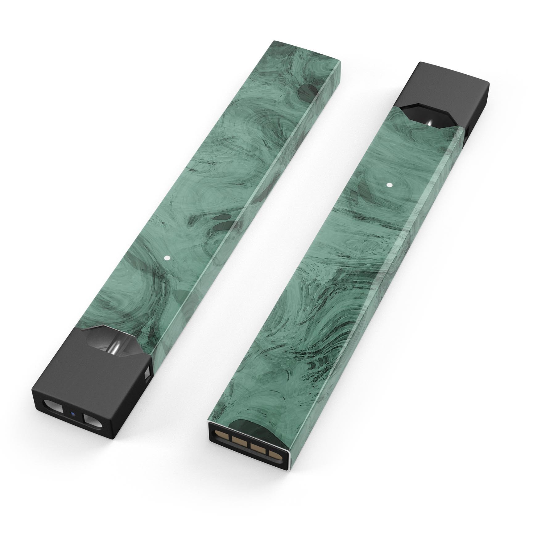 Green Slate Marble Surface V16 decal skin wrap for JUUL vaping device, showcasing a stylish marble design.