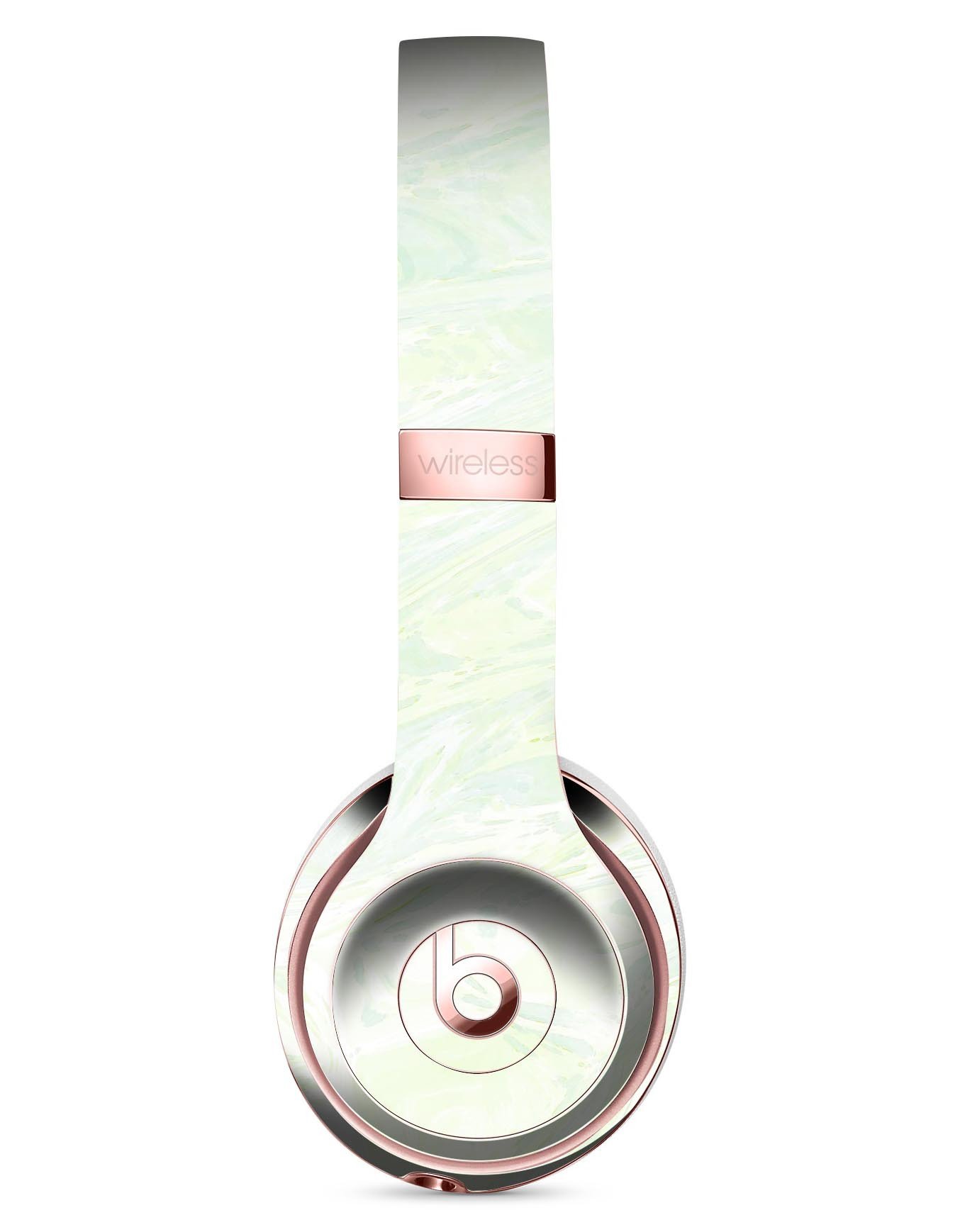 Green Slate Marble Skin Kit for Beats by Dre Solo 3 Wireless Headphones, showcasing a stylish marble design.