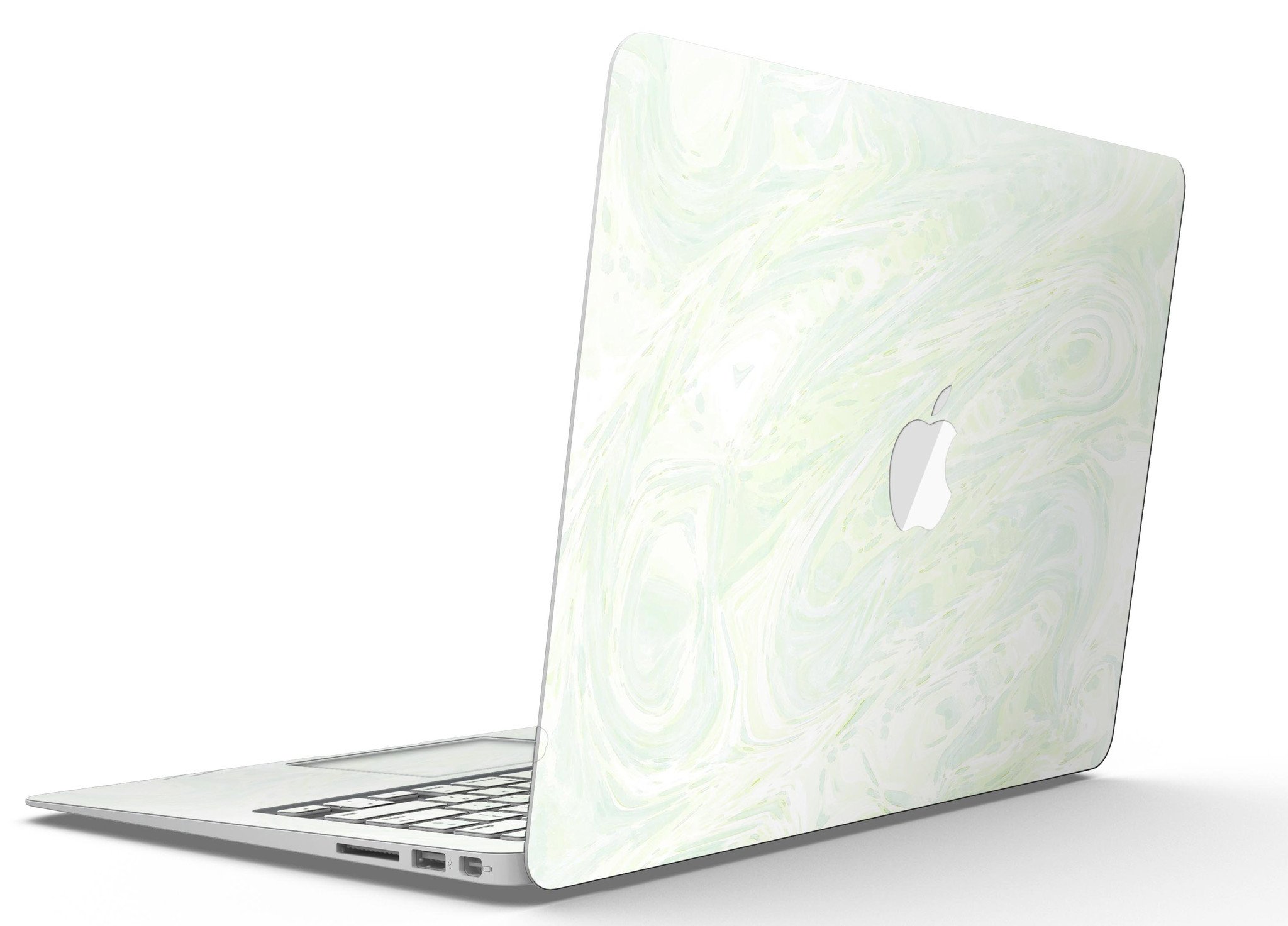 Green Slate Marble Skin Kit for MacBook Air, showcasing a stylish marble design with a premium vinyl finish.