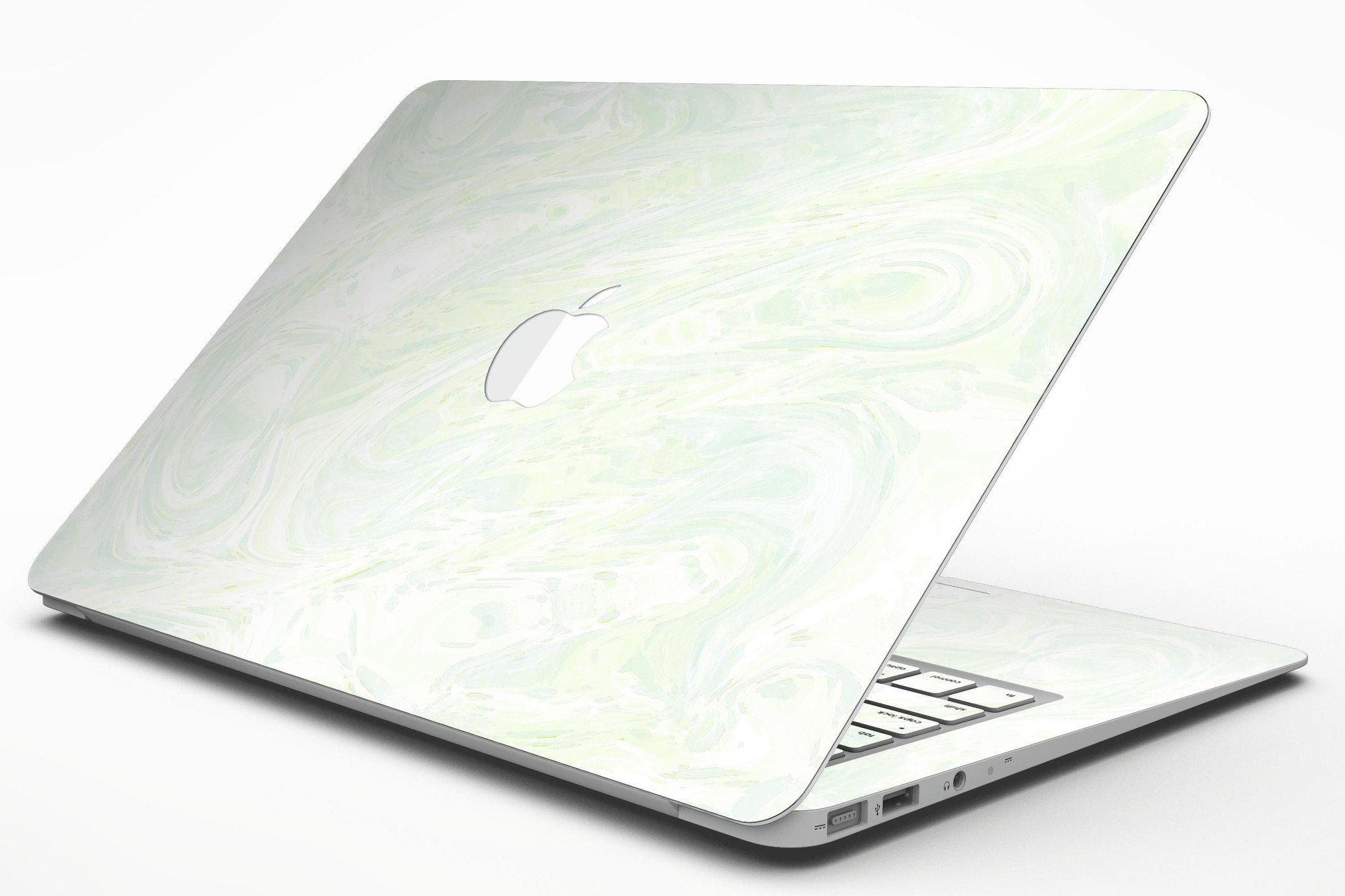 Green Slate Marble Skin Kit for MacBook Air, showcasing a stylish marble design with a premium vinyl finish.