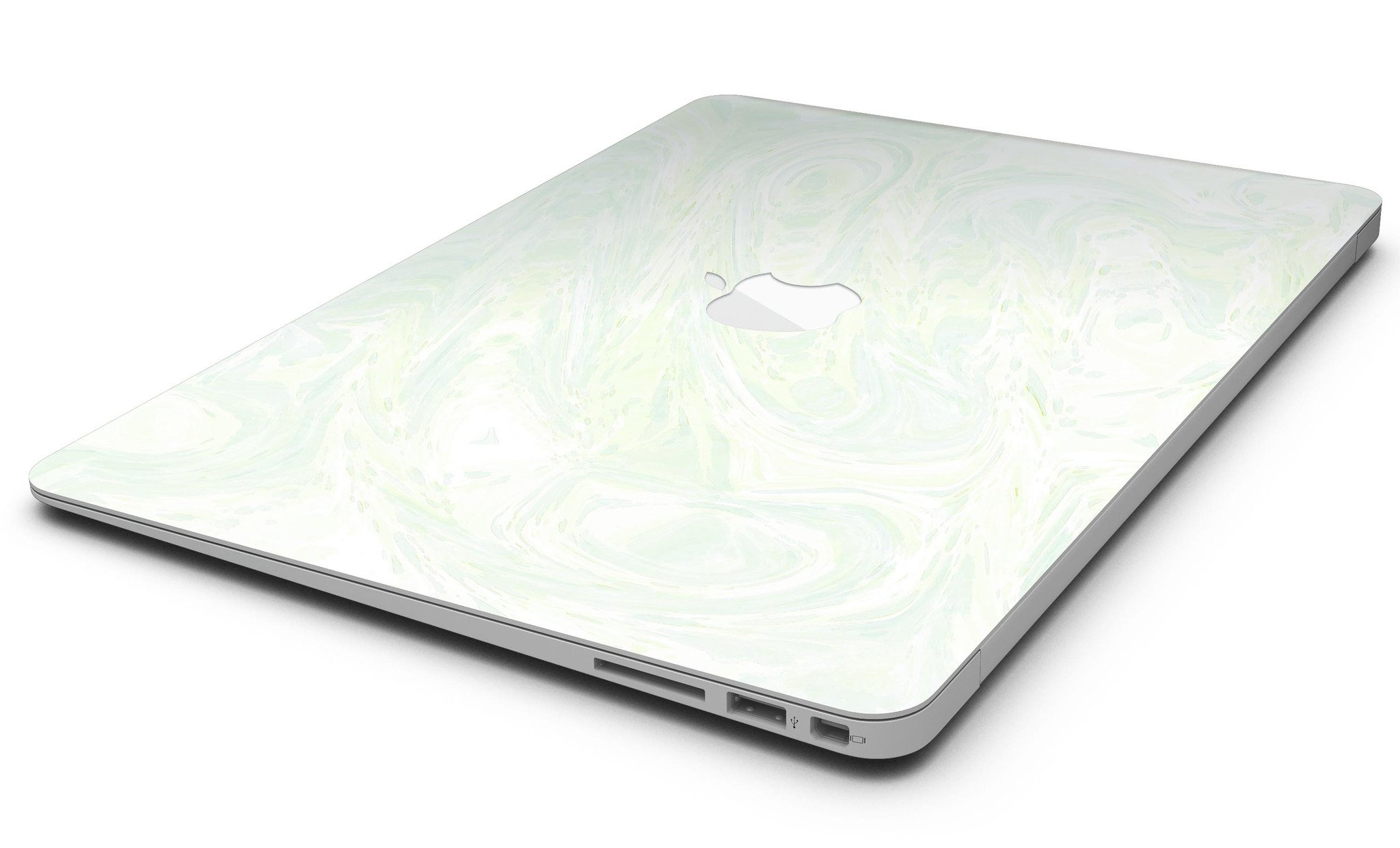 Green Slate Marble Skin Kit for MacBook Air, showcasing a stylish marble design with a premium vinyl finish.