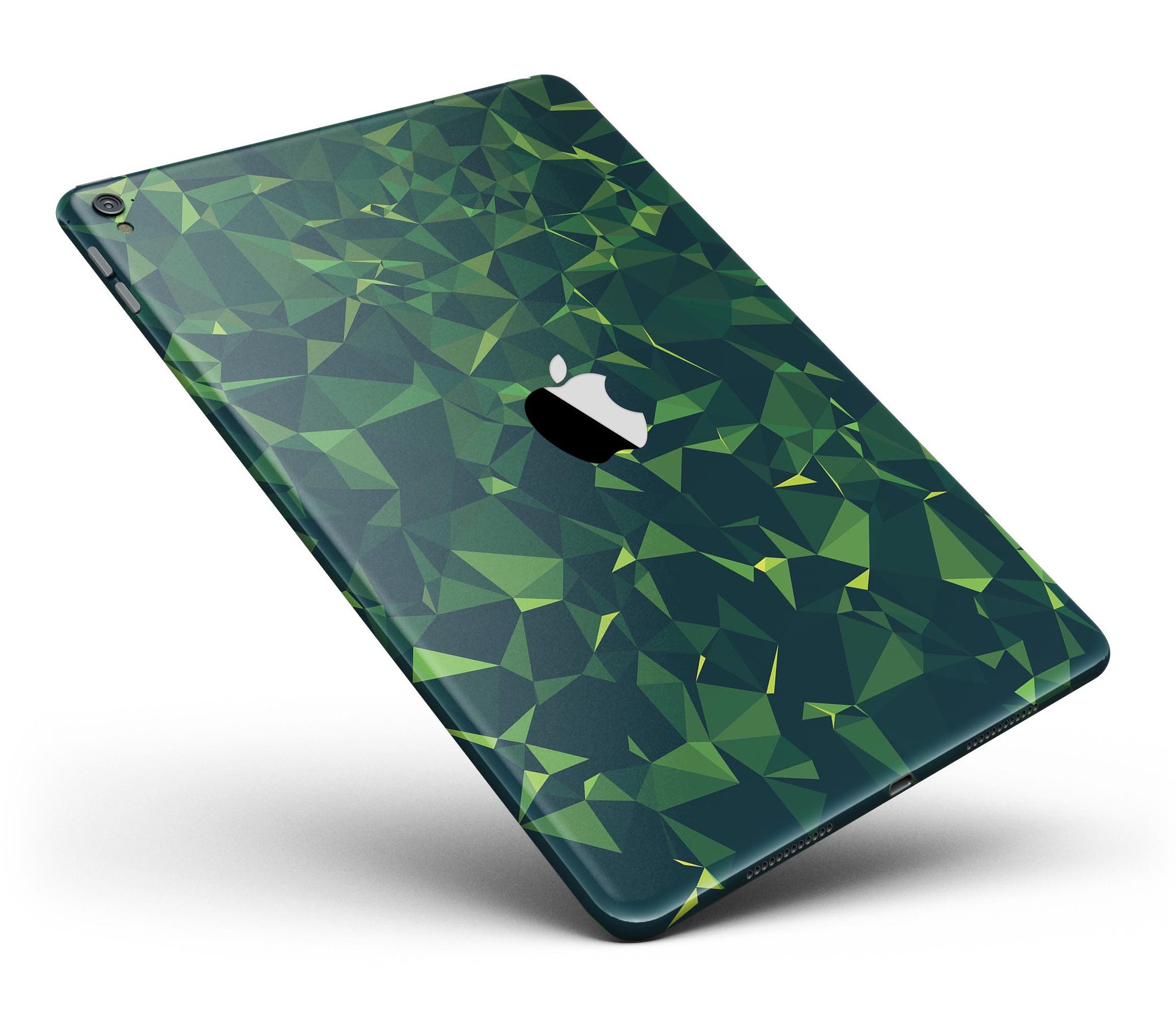 Greenage Geometric V13 Full Body Skin for iPad Pro, showcasing a modern geometric design in glossy finish.