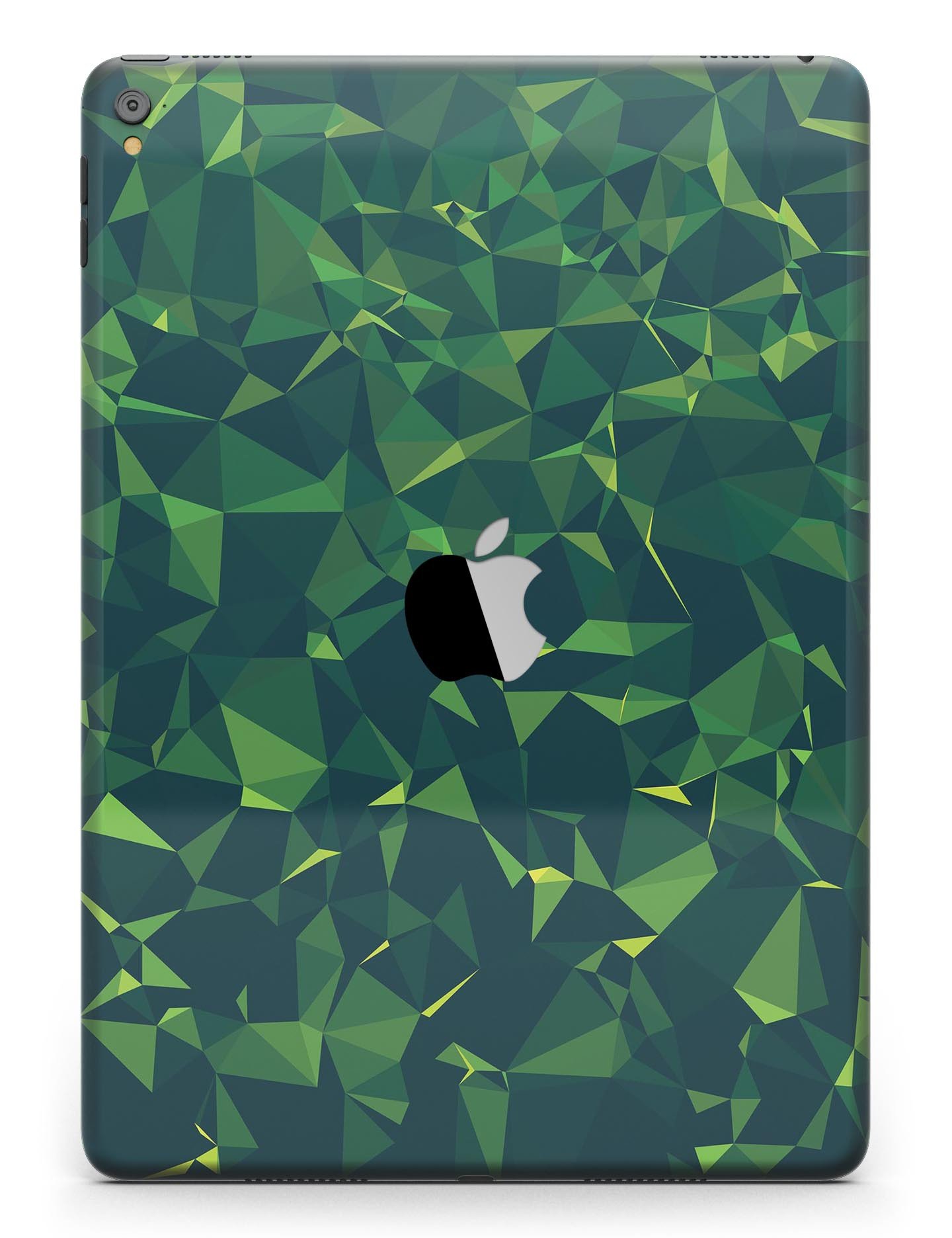 Greenage Geometric V13 Full Body Skin for iPad Pro, showcasing a modern geometric design in glossy finish.