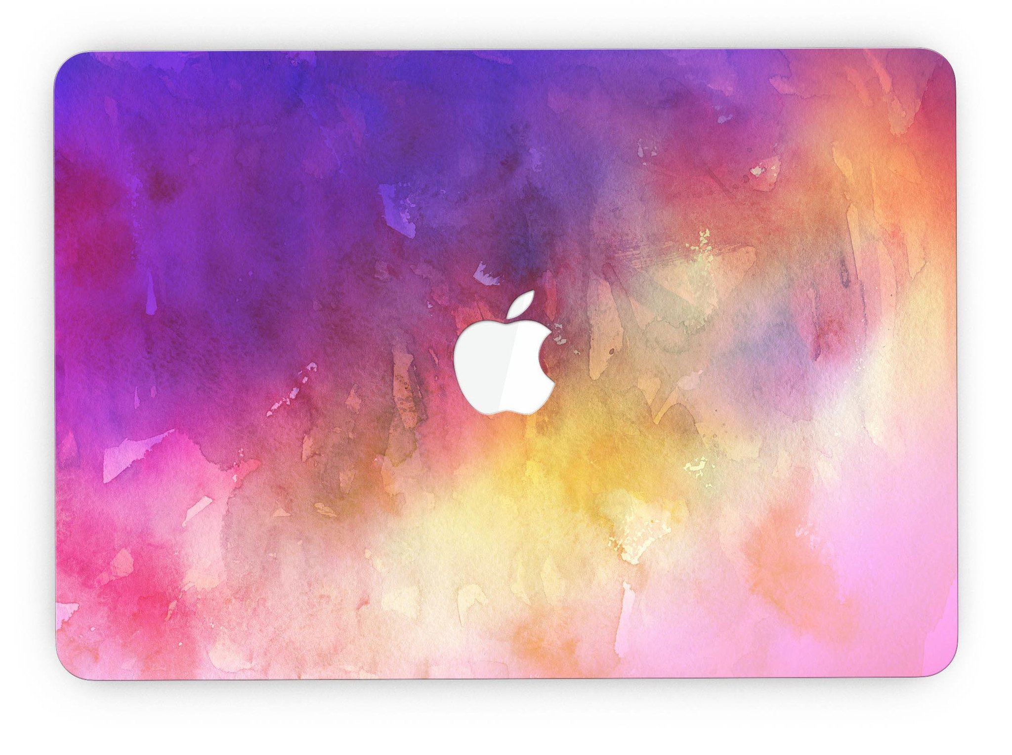 Grunge Absorbed Watercolor Texture skin for MacBook Pro with Retina Display, showcasing vibrant colors and unique design.