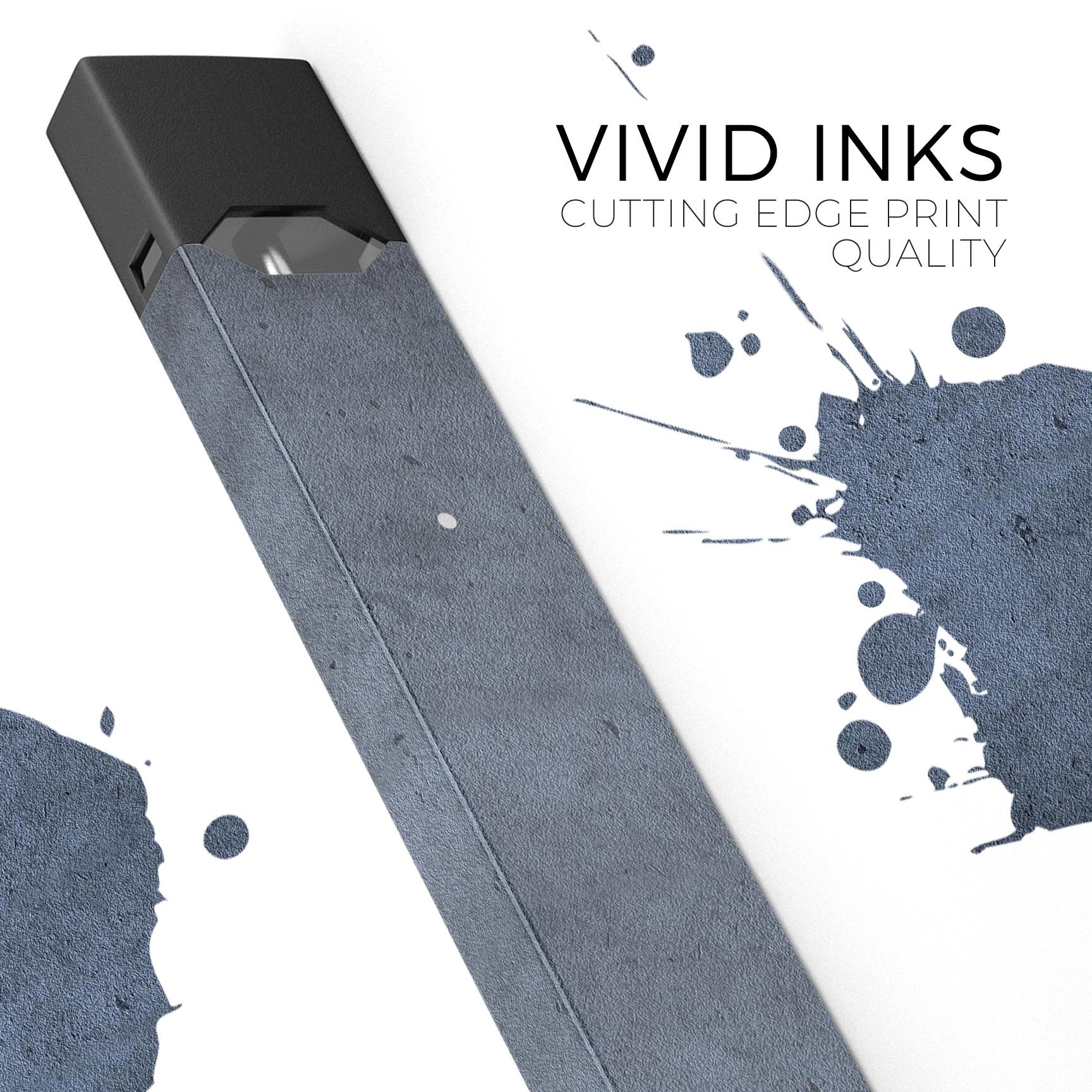 Grunge Blue Concrete Surface decal skin wrap for JUUL vaping device, showcasing a stylish and protective design.