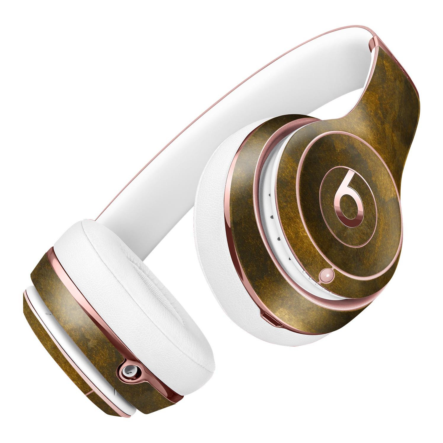 Grunge Golden Watercolor V1 Full-Body Skin Kit for Beats by Dre Solo 3 Wireless Headphones, showcasing vibrant colors and artistic design.