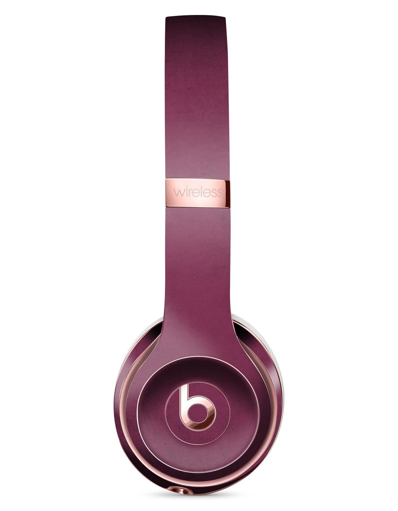 Grungy Burgundy skin kit for Beats by Dre Solo 3 Wireless Headphones, showcasing a stylish design and premium vinyl material.