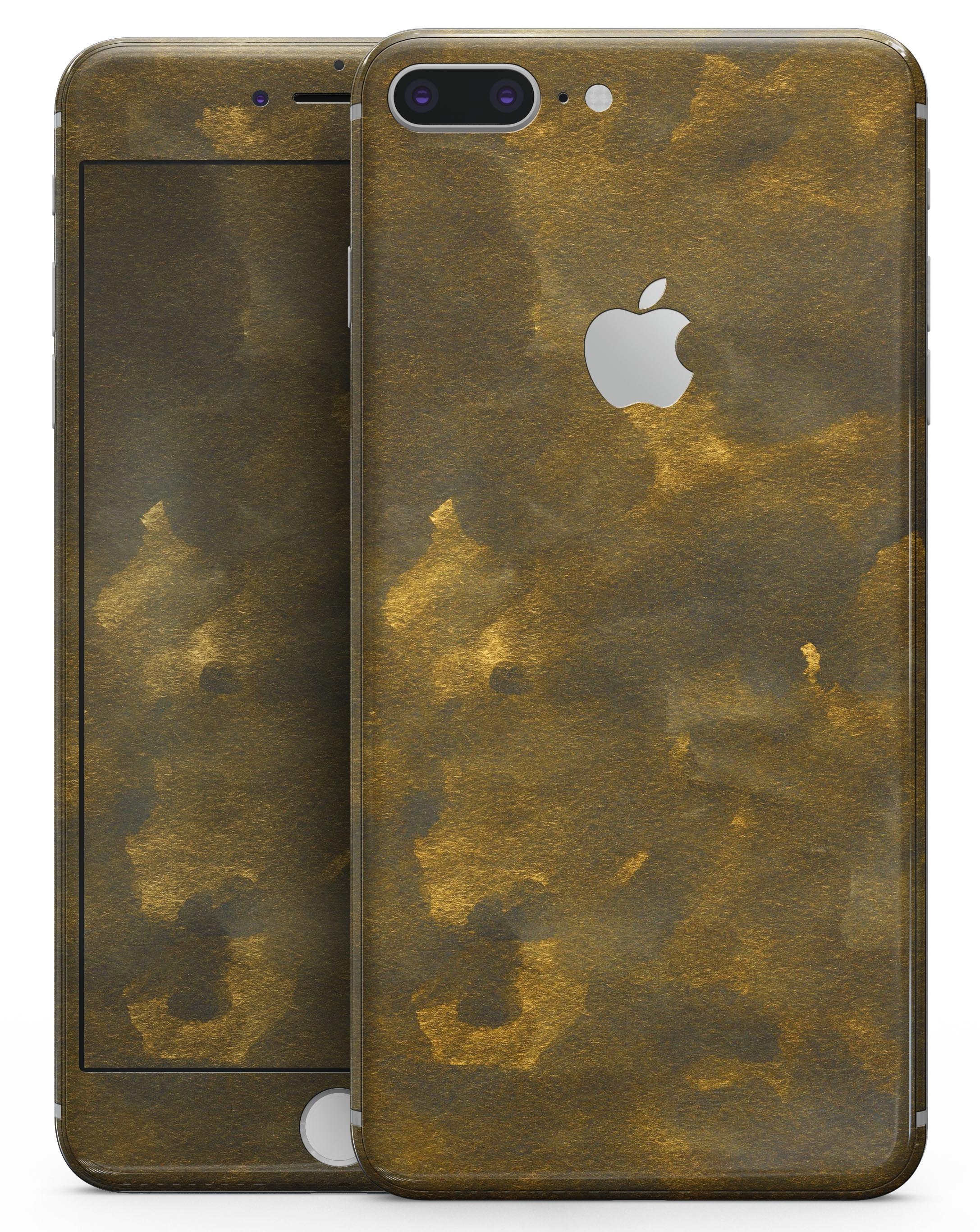 Grungy Golden Fog skin for iPhone 8 and 8 Plus, showcasing a stylish design with a unique texture.