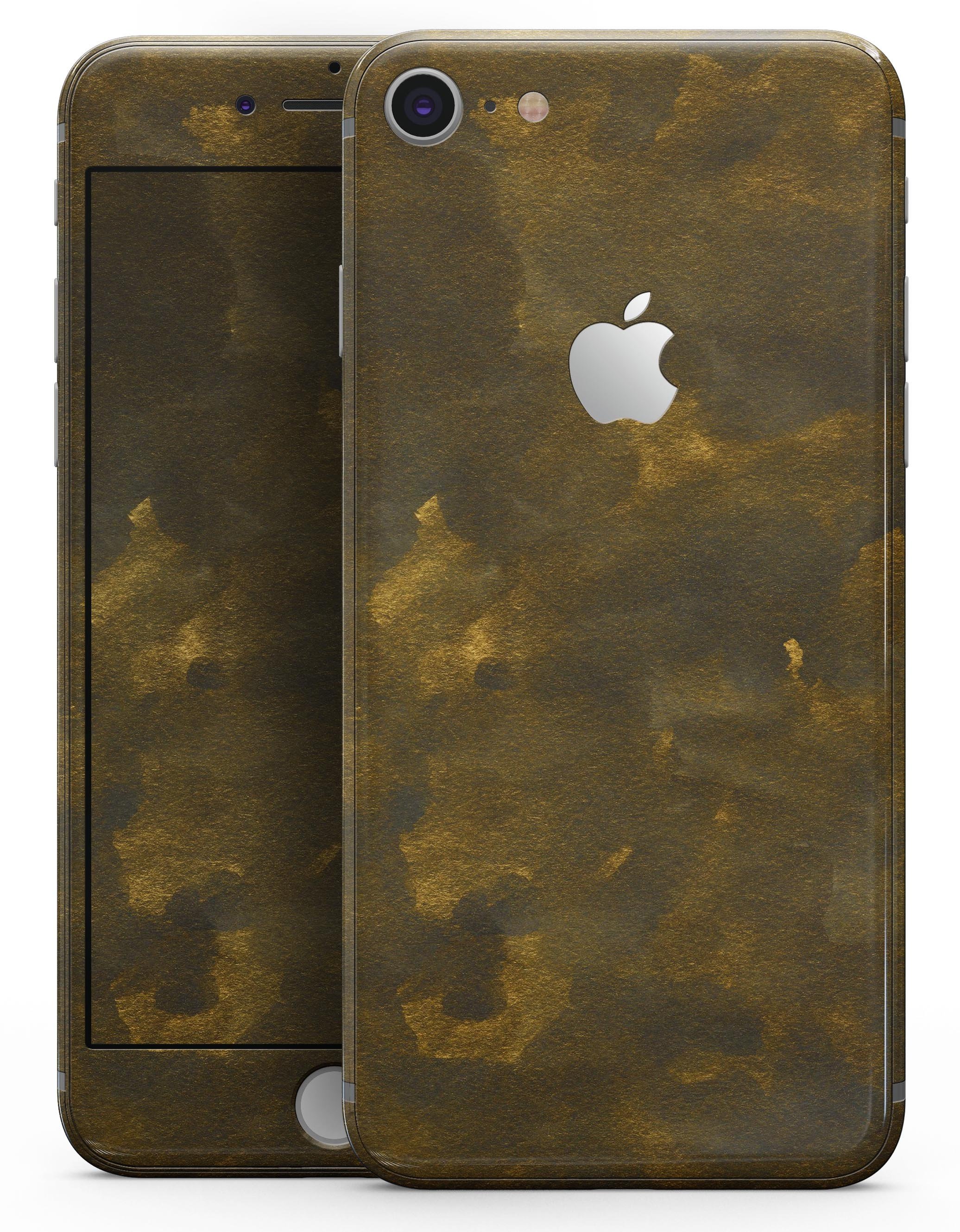 Grungy Golden Fog skin for iPhone 8 and 8 Plus, showcasing a stylish design with a unique texture.