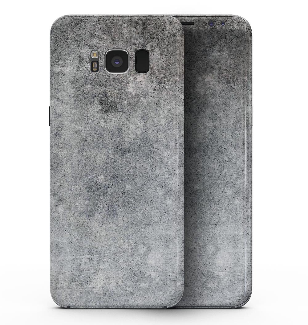 Grungy Gray Concrete Surface skin for Samsung Galaxy S8, showcasing a stylish and protective design.