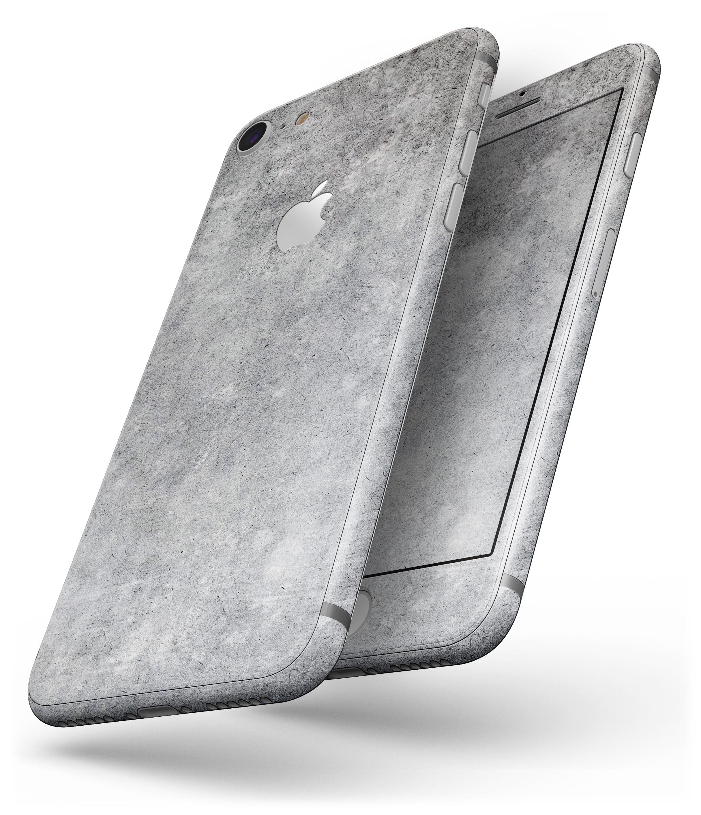 Grungy Gray Concrete Surface skin for iPhone 8 and 8 Plus, showcasing a stylish and protective design.