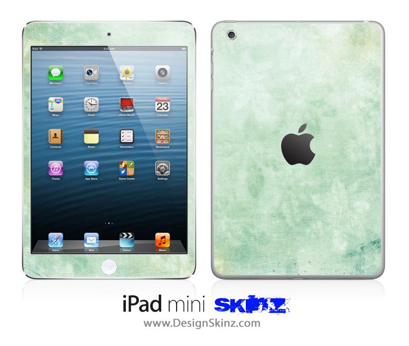 Grungy Green Texture iPad Skin showcasing a stylish design with a textured green finish, perfect for personalizing and protecting your device.