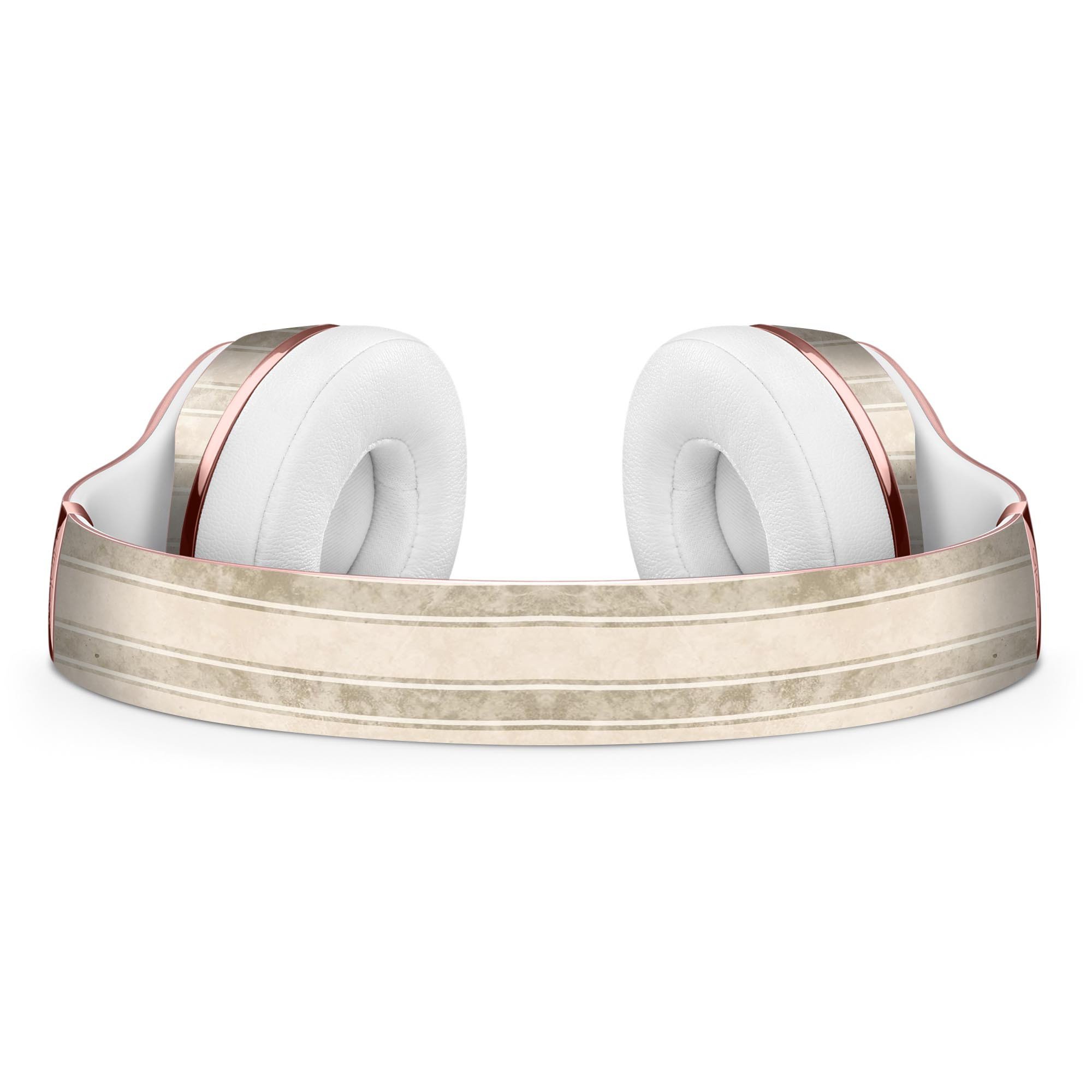 Grungy Neutral Vertical Stripes Skin Kit for Beats by Dre Solo 3 Wireless Headphones, showcasing a stylish design and premium vinyl material.