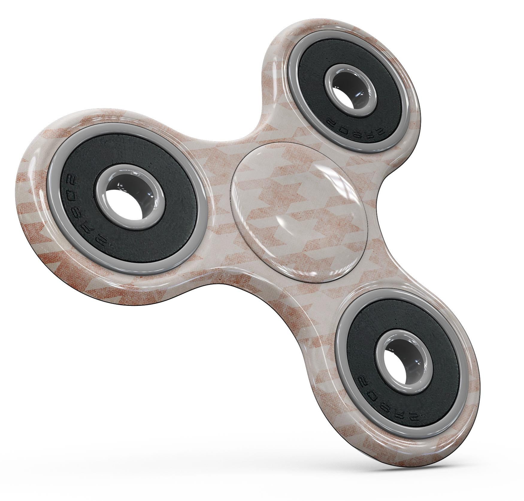 Grungy Tangerine Dream Pattern Full-Body Skin-Kit for fidget spinner, showcasing vibrant colors and unique design.